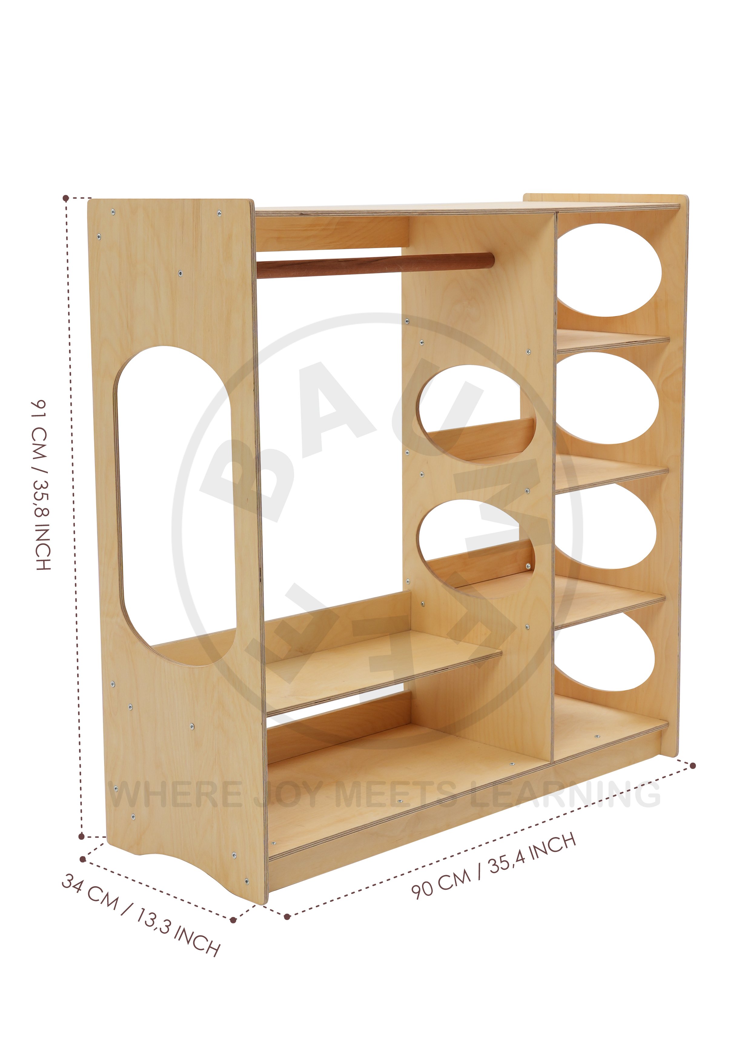 BAUMFEE FAGUS MONTESSORİ ELBİSE RAFI