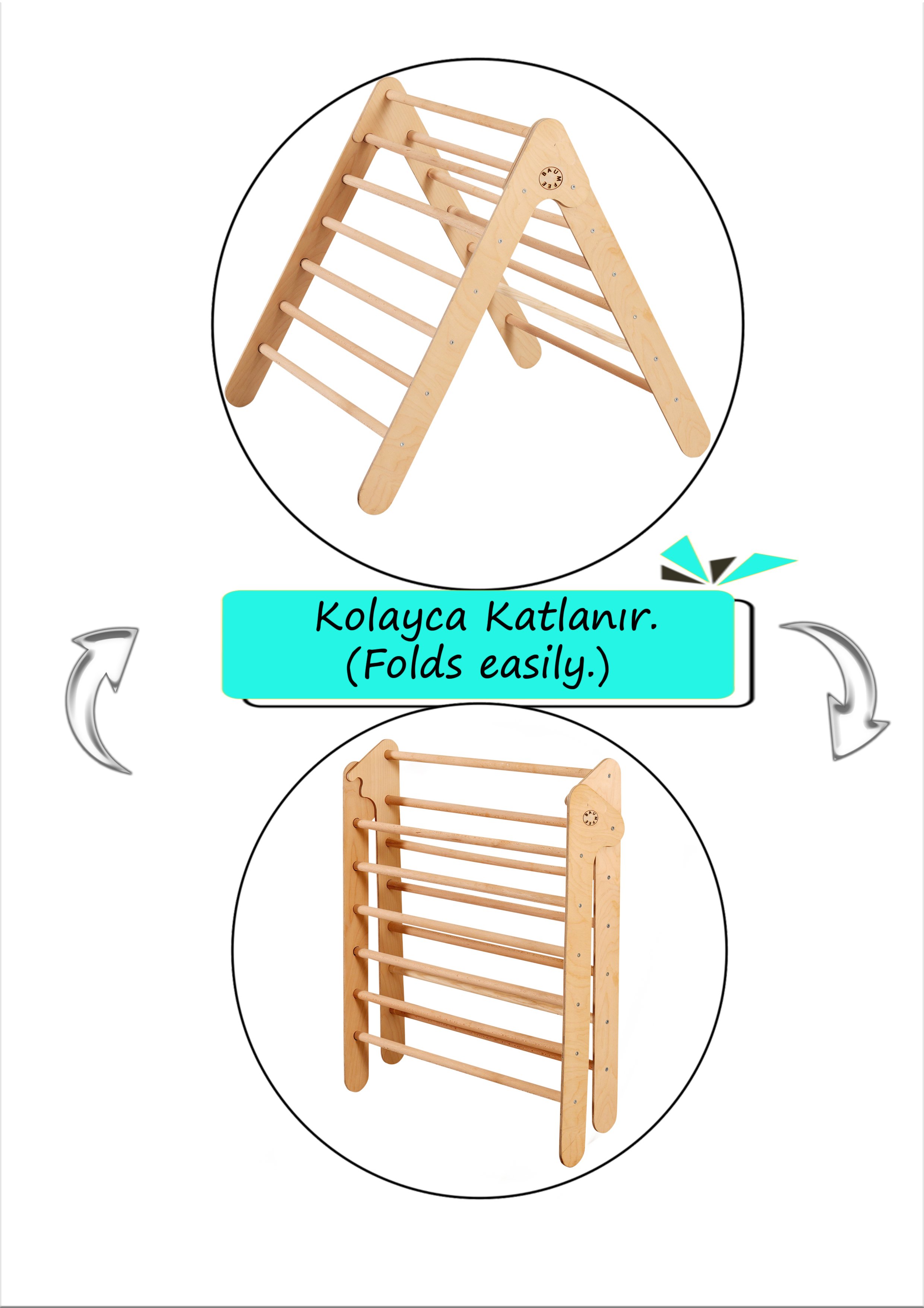 Ekru minderli çok fonksiyonlu , rampa,üçgen 