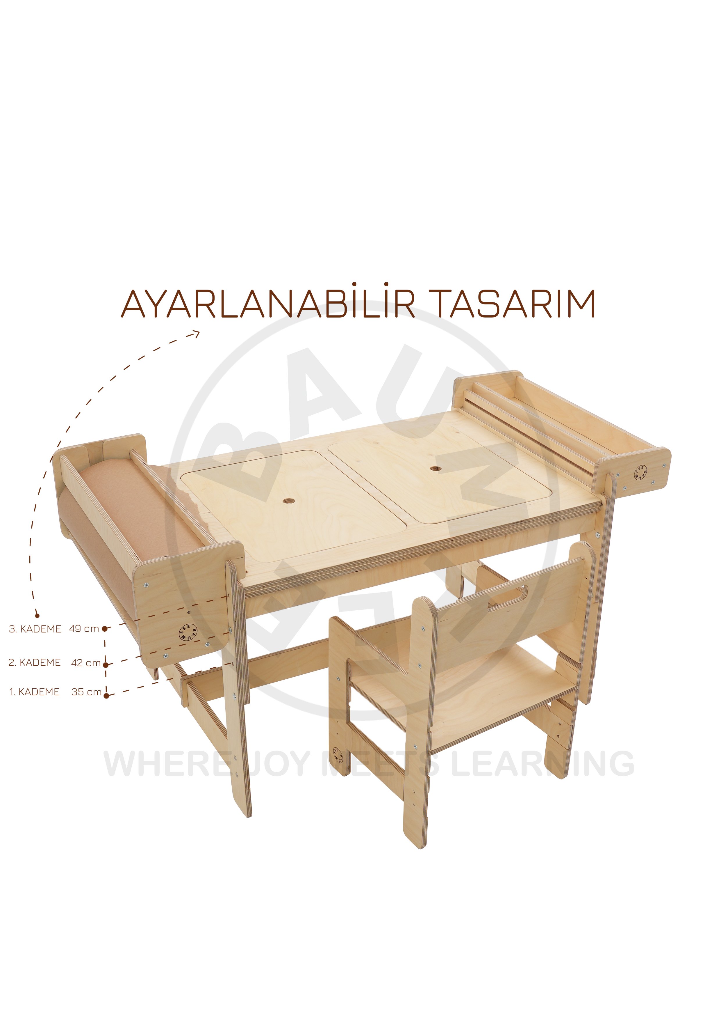 Baumfee  Juniperus Wooden Activity and Event Table