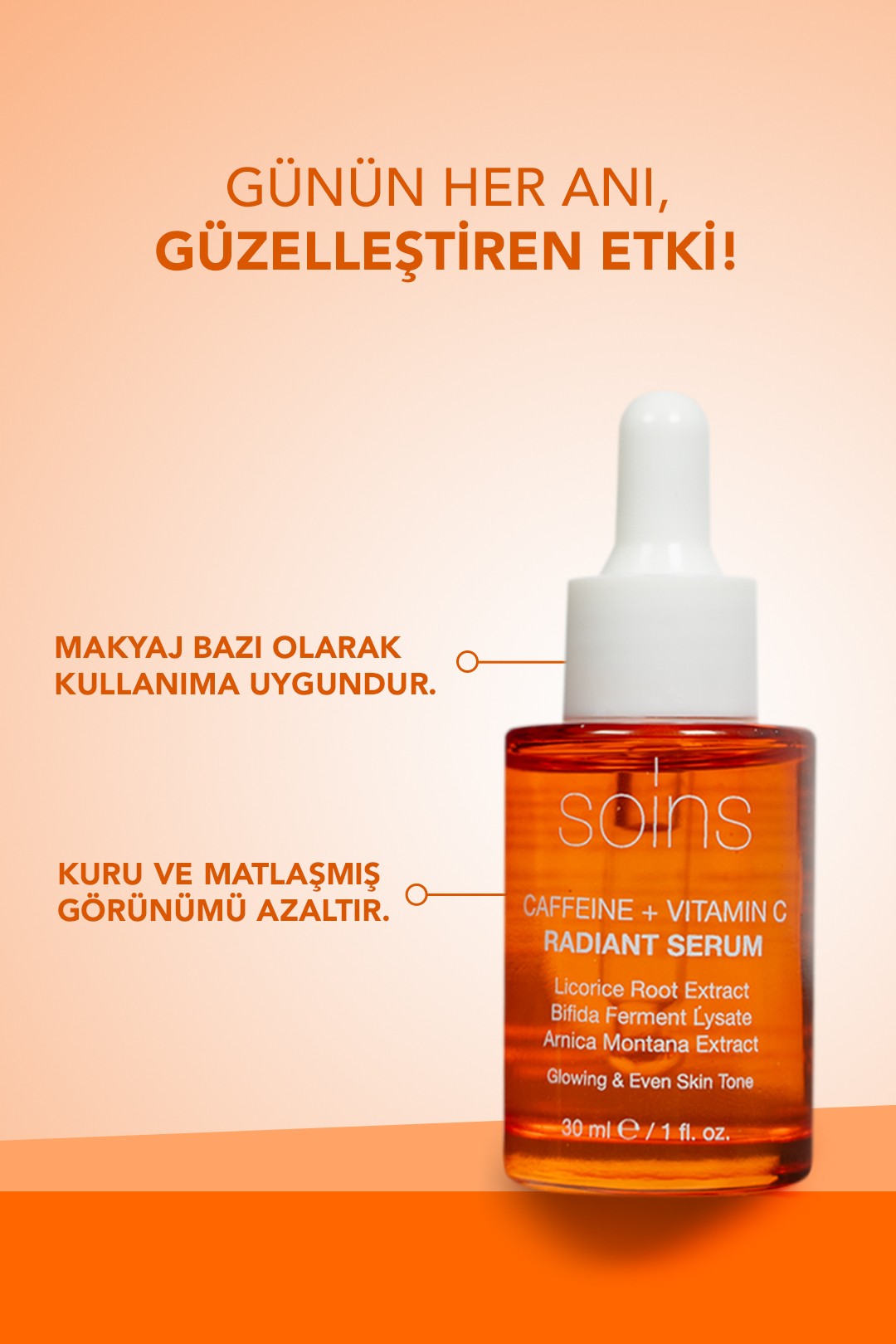 Caffeine + Vitamin C Radiant Serum 30Ml