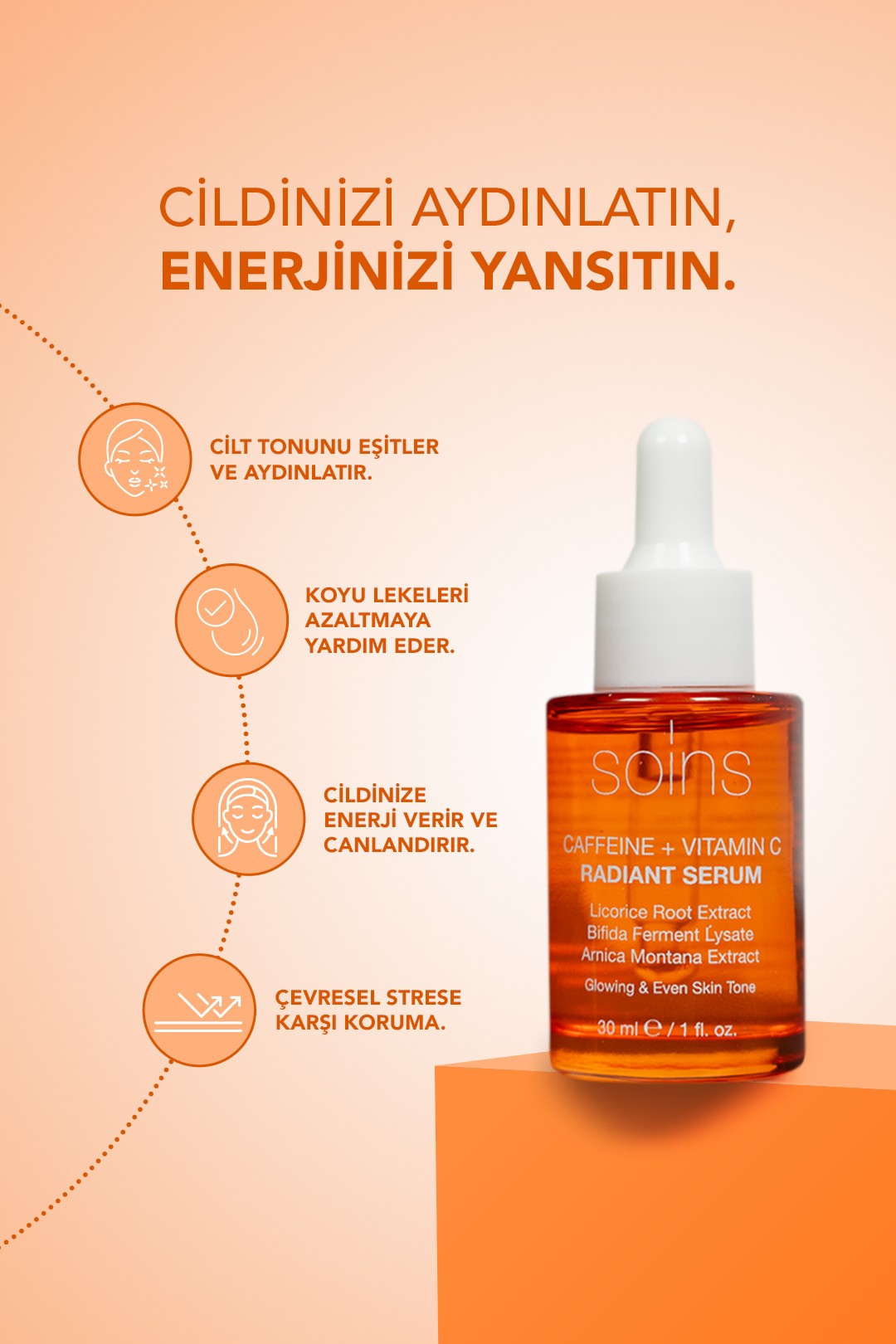 Caffeine + Vitamin C Radiant Serum 30Ml