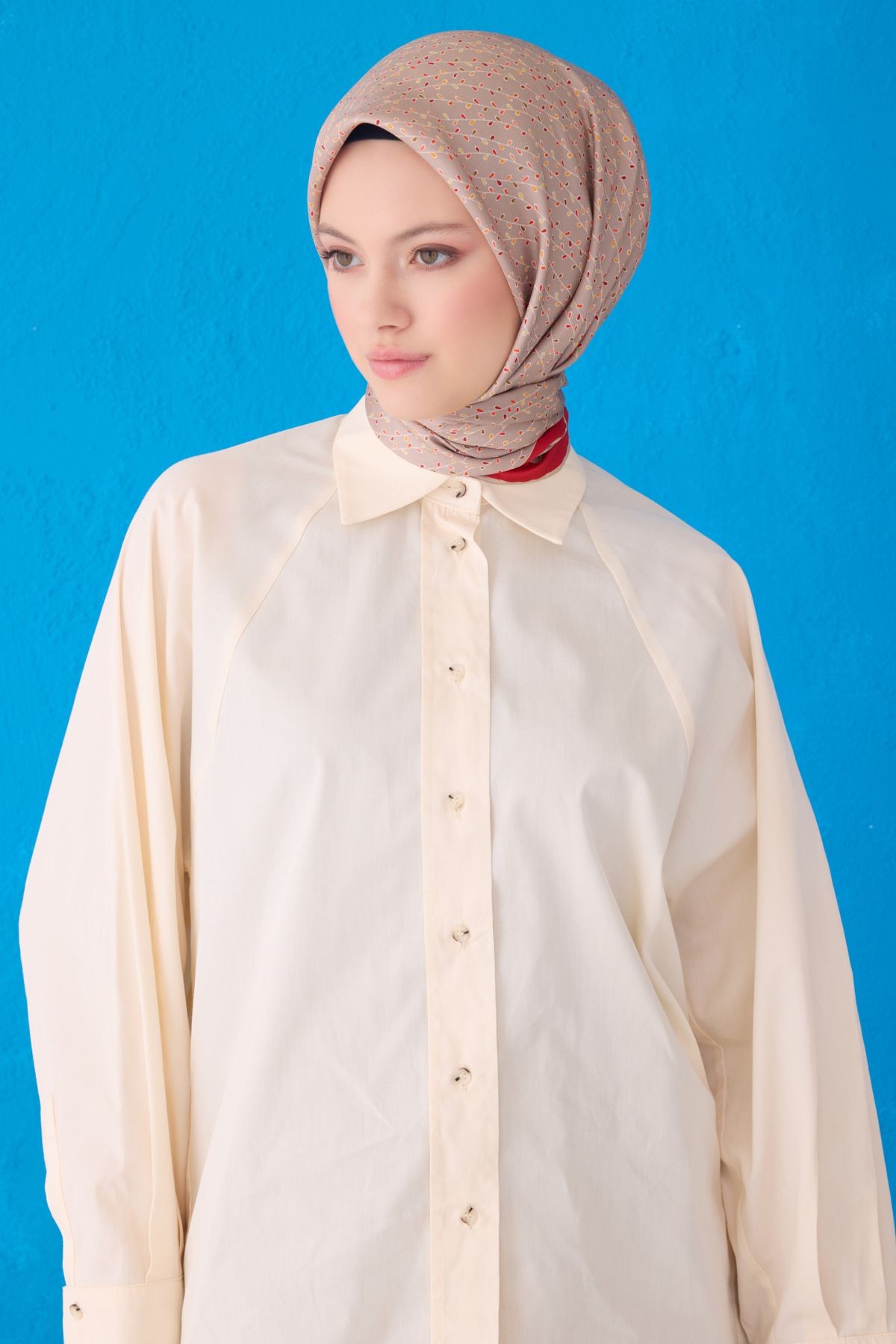 BELLİ SAF İPEK EŞARP 4128D (TWİLL)-35