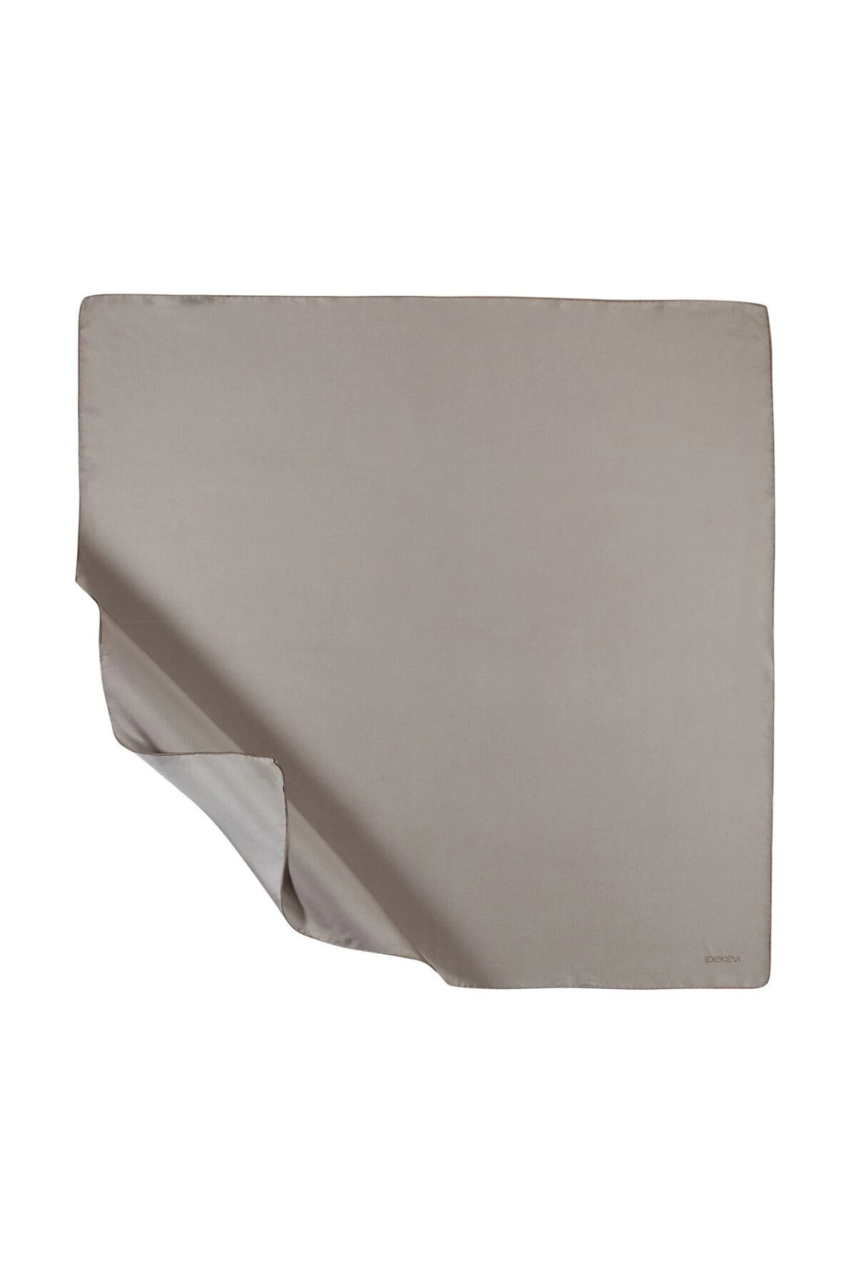 Düz Twill Ipek Eşarp - duman image