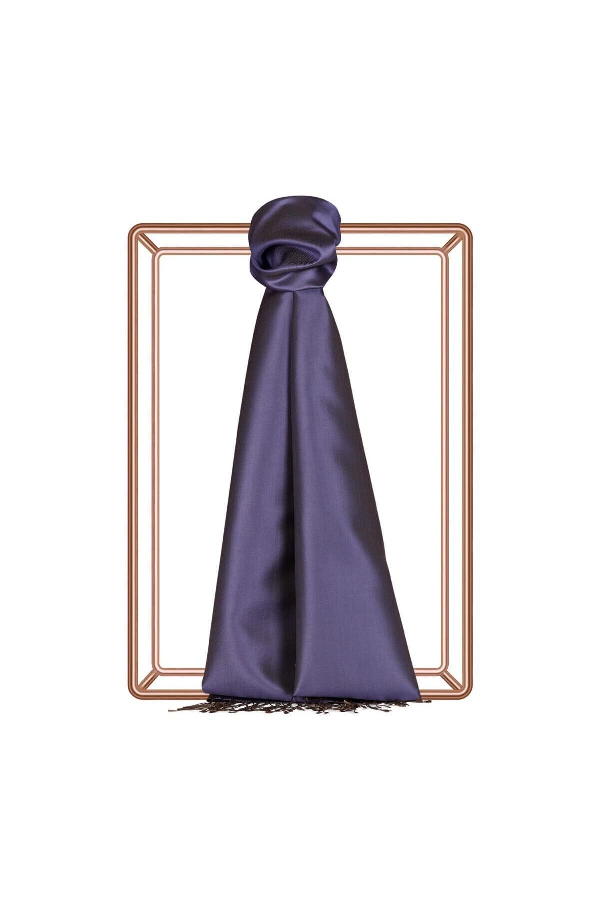 İpekevi Çift Taraflı İpek Şal - Violet main variant image