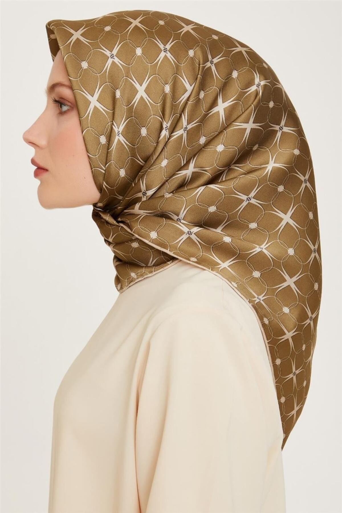 %100 Twill Ipek Eşarp 9207d 51