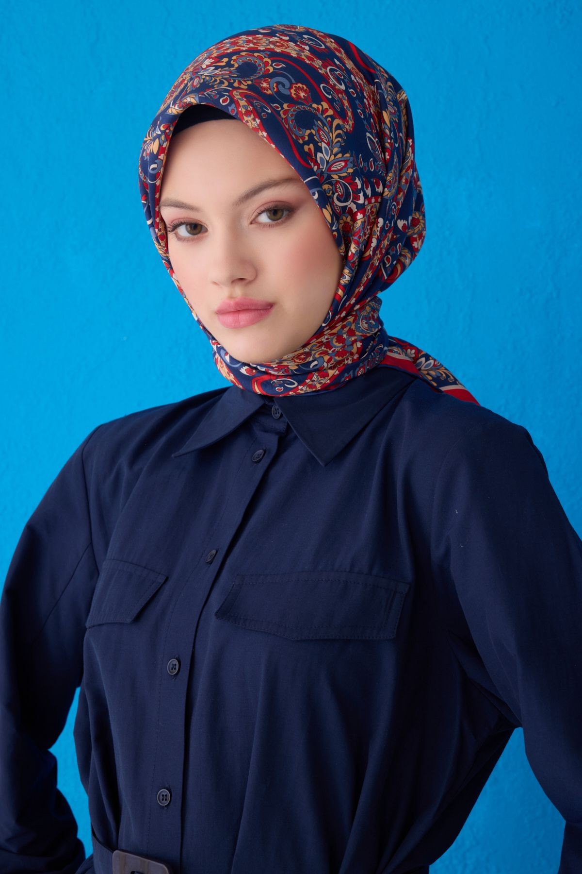 BELLİ SAF İPEK EŞARP 4101D (TWİLL)-36