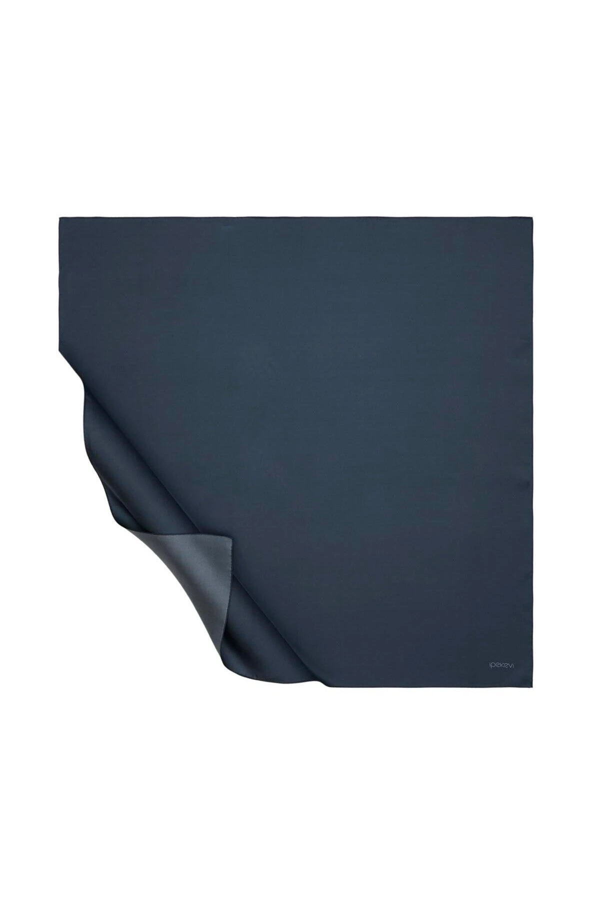 Düz Twill Ipek Eşarp - mavi 05 image