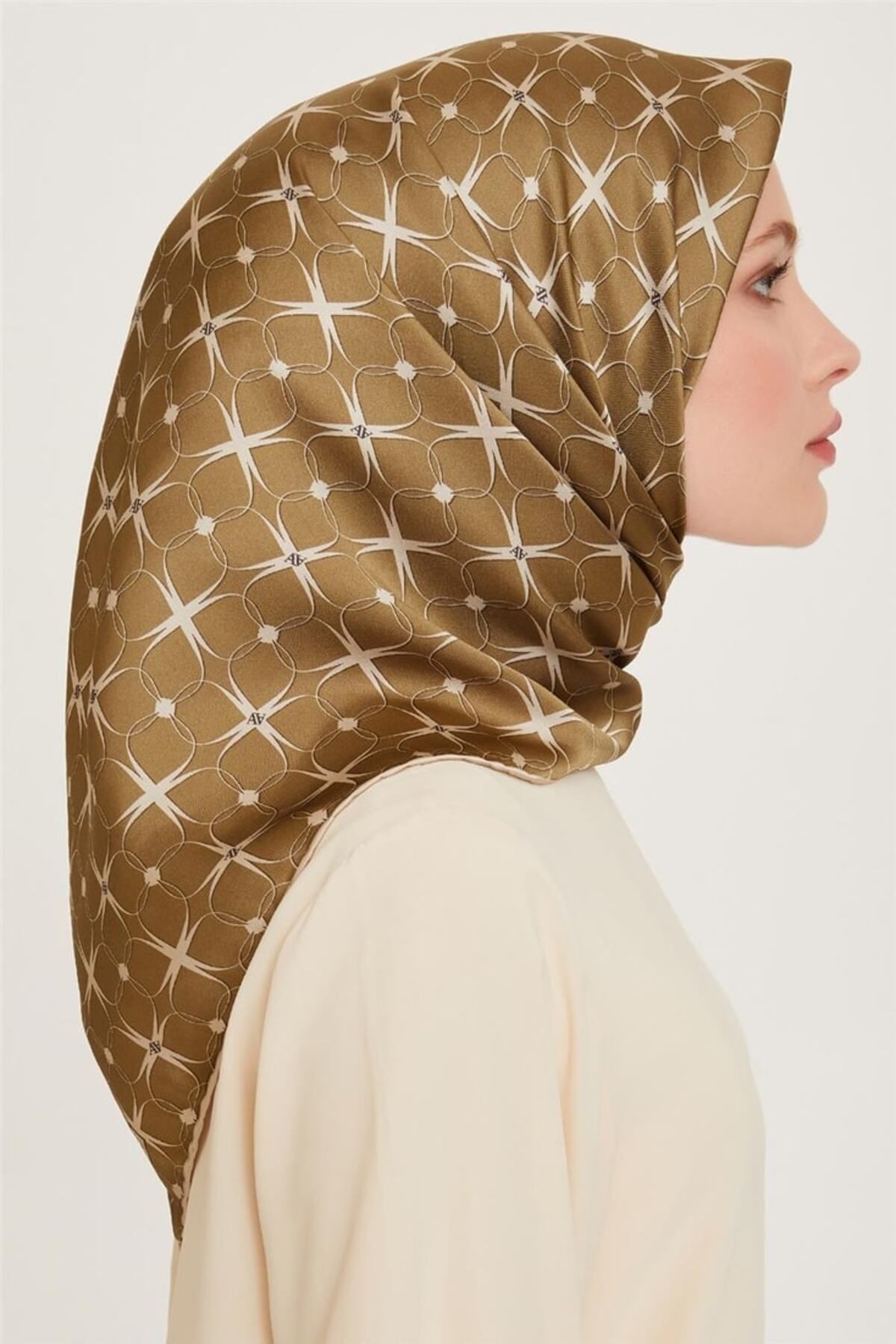 %100 Twill Ipek Eşarp 9207d 51