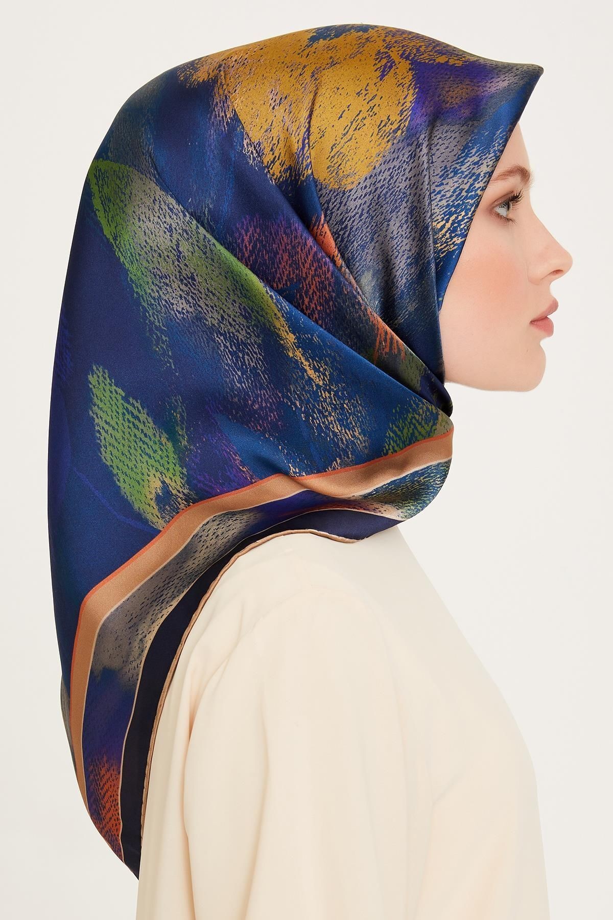 %100 Twill Ipek Eşarp 9240d01-38