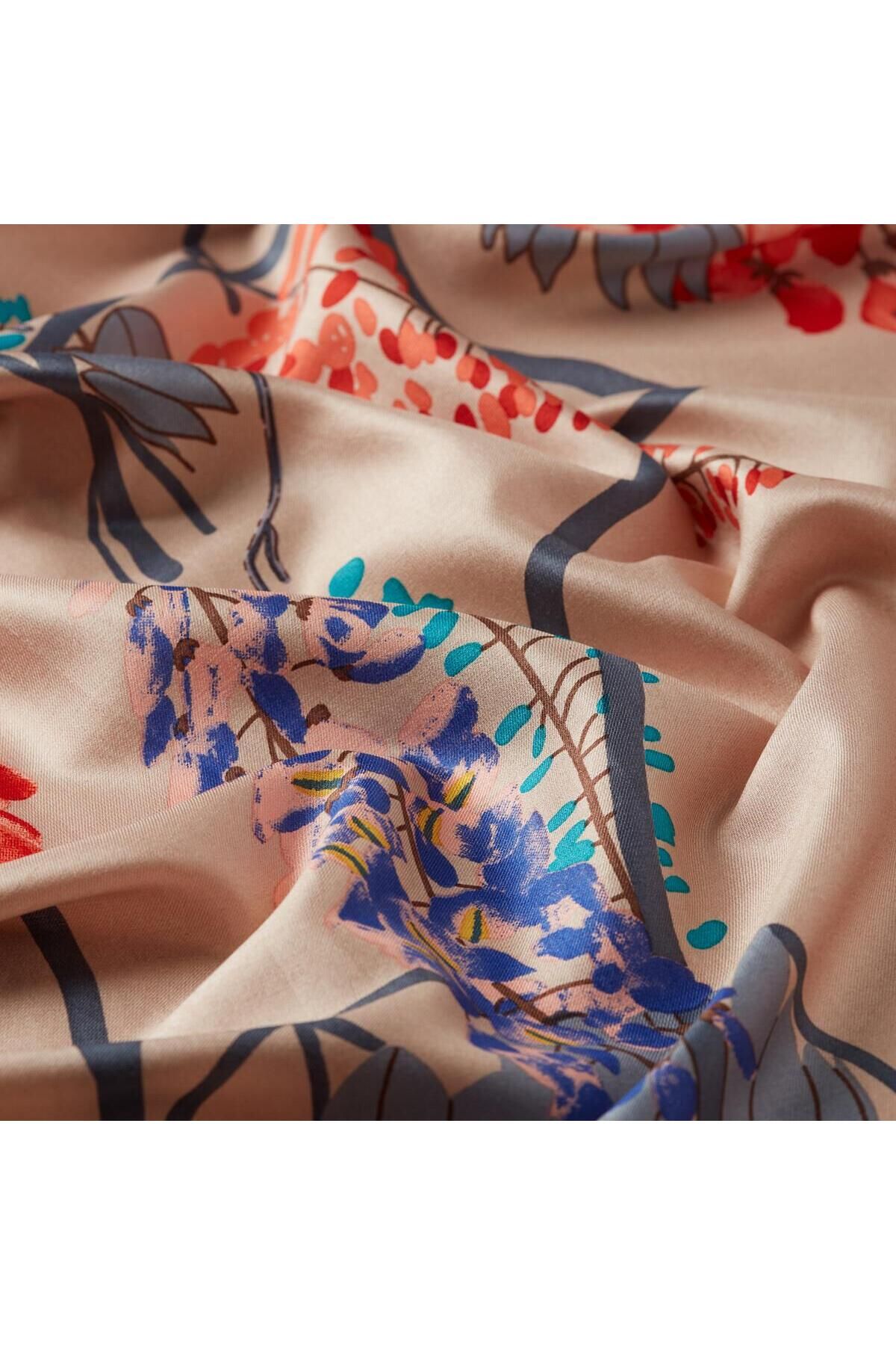 Akasya Desenli Ipek Şal