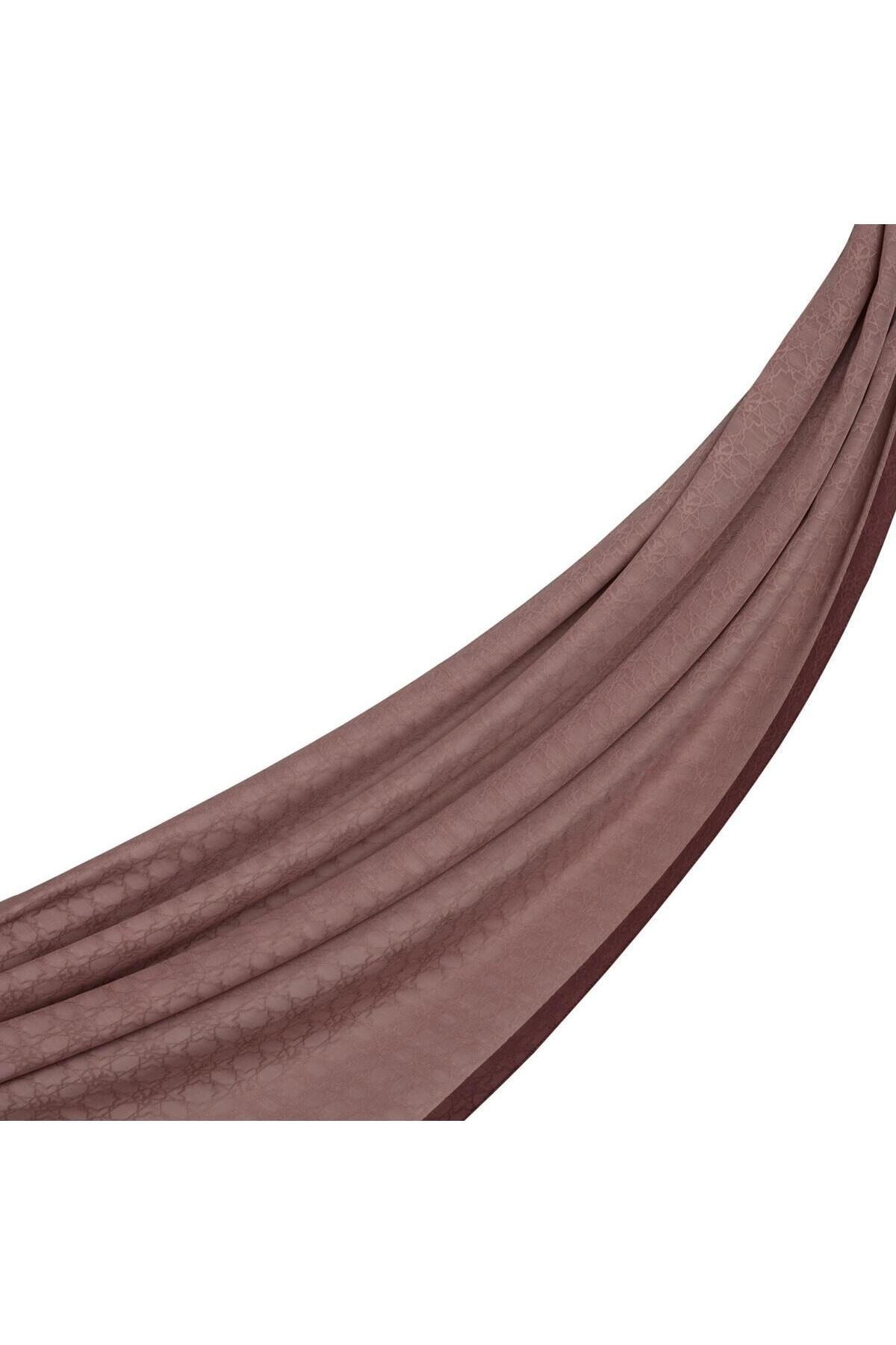 Monogram Şal - Gül Pembe