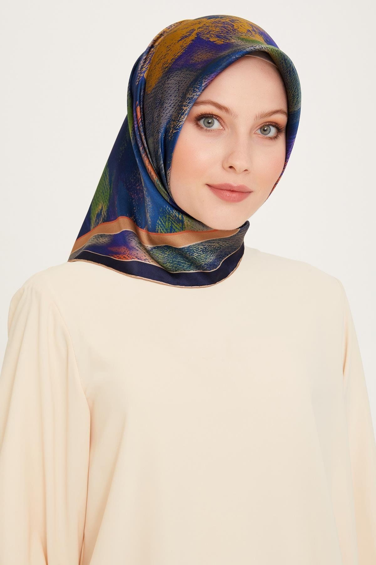 %100 Twill Ipek Eşarp 9240d01-38