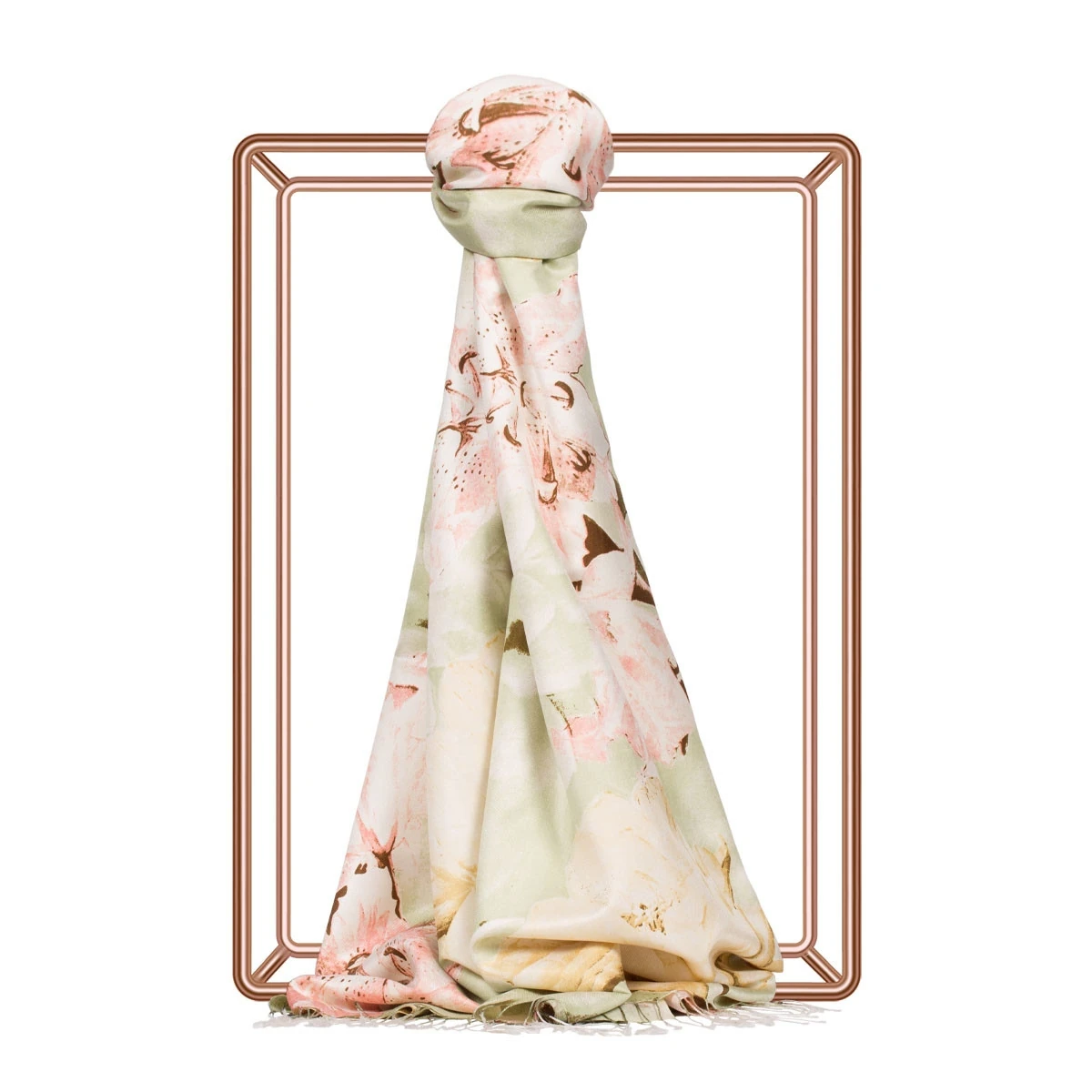 Melankoli Desenli İpek Şal image