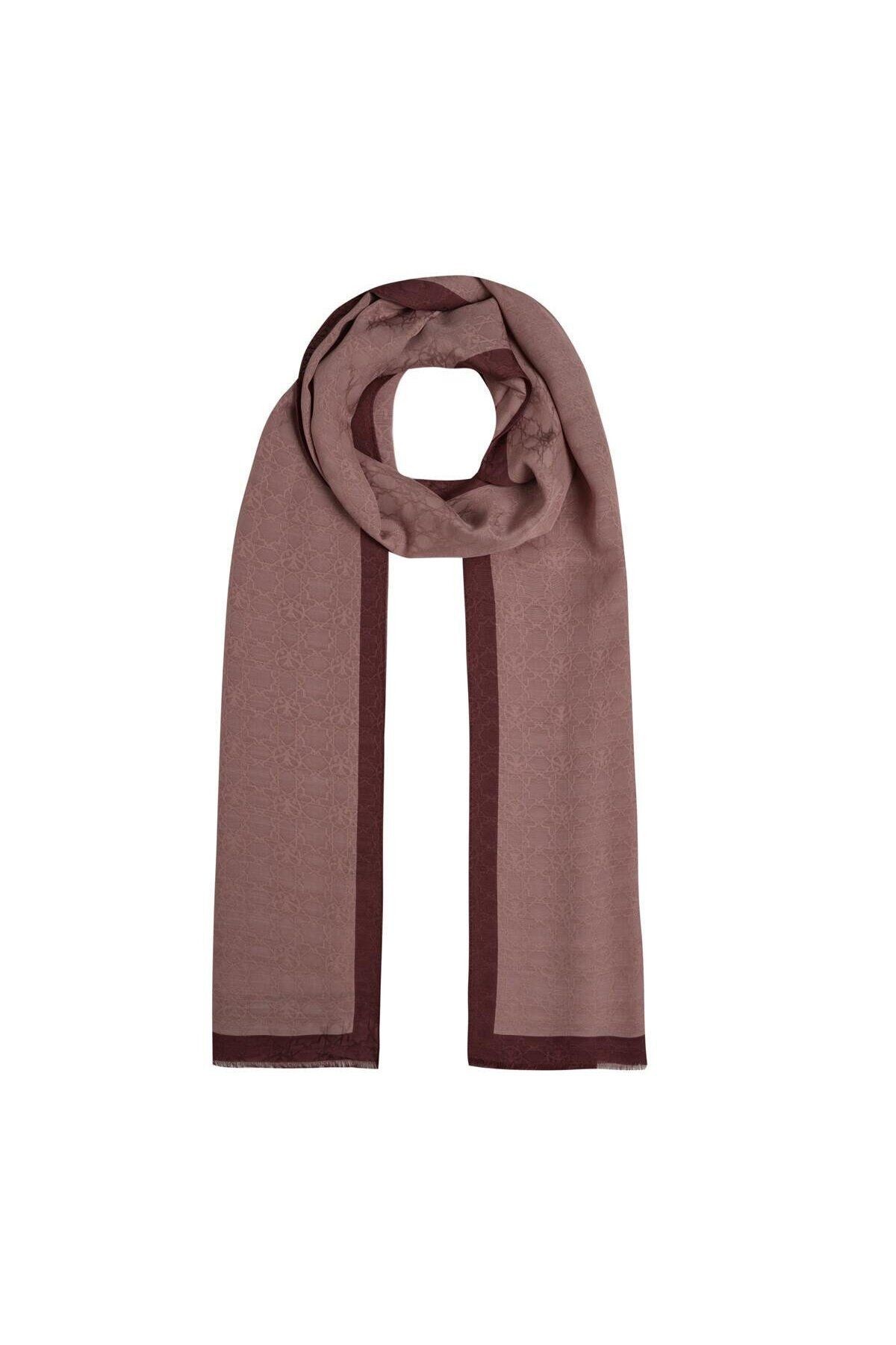 Monogram Şal - Gül Pembe