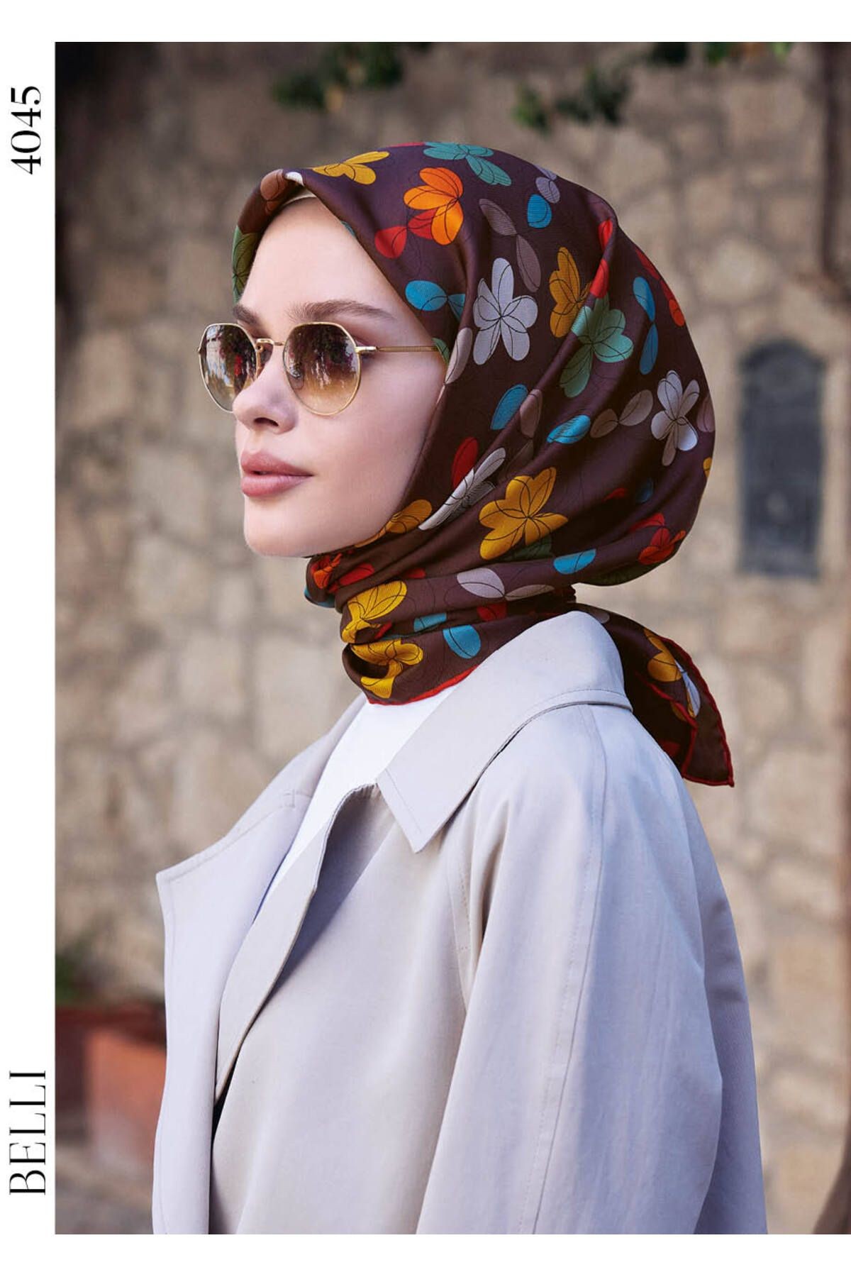 BELLİ Luxury Twill İpek Eşarp | 4045