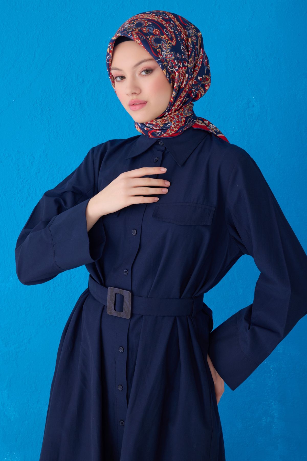 BELLİ SAF İPEK EŞARP 4101D (TWİLL)-36