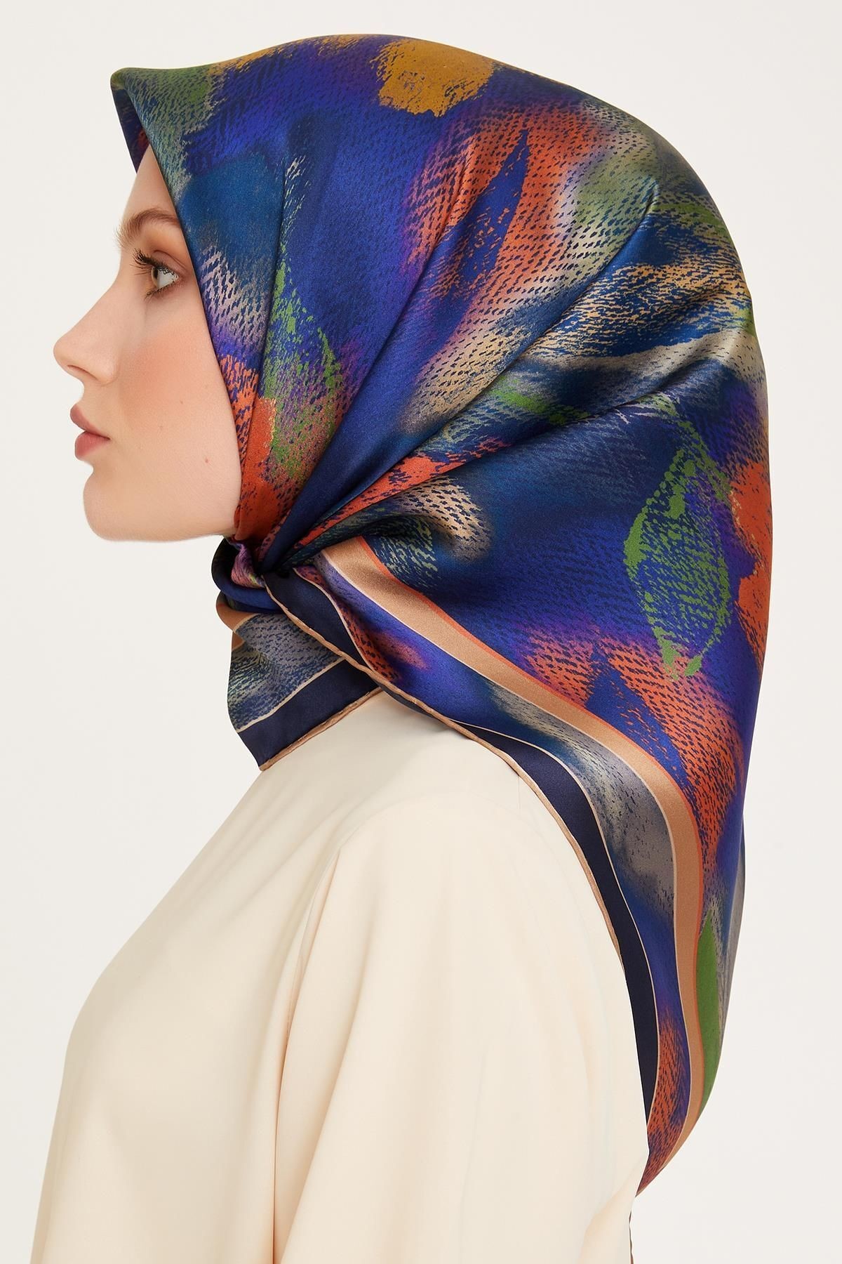 %100 Twill Ipek Eşarp 9240d01-38