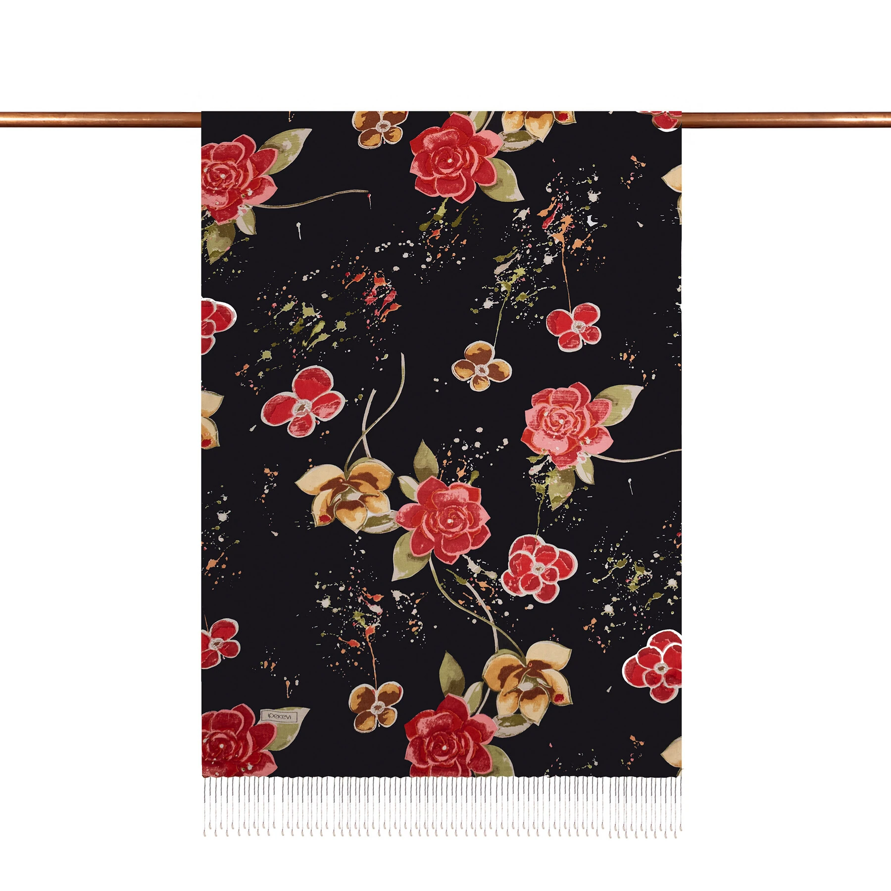 Yaz Bahçesi Desenli İpek Şal