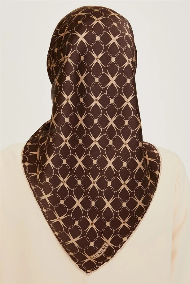 %100 Twill Ipek Eşarp 9207