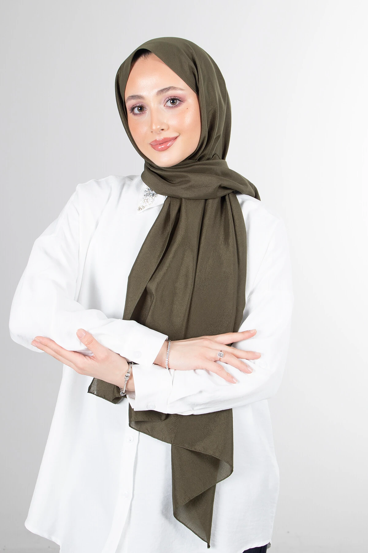 BRİSA VUAL ŞAL - haki image