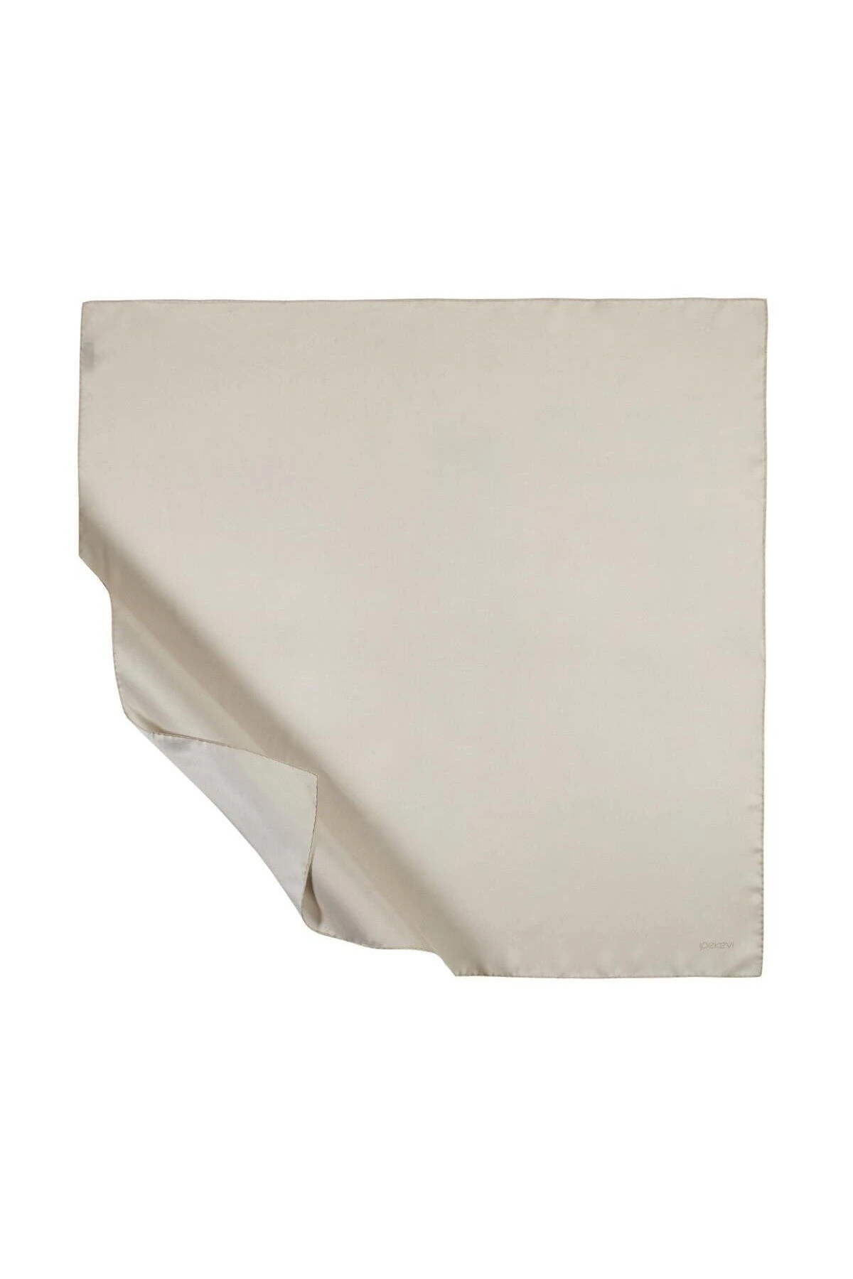 Düz Twill Ipek Eşarp - FİLDİŞİ image