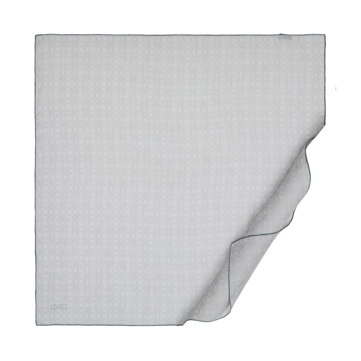 İPEKEVİ MONOGRAM 4 MEVSİM EŞARP - 4358 - buz beyazı image