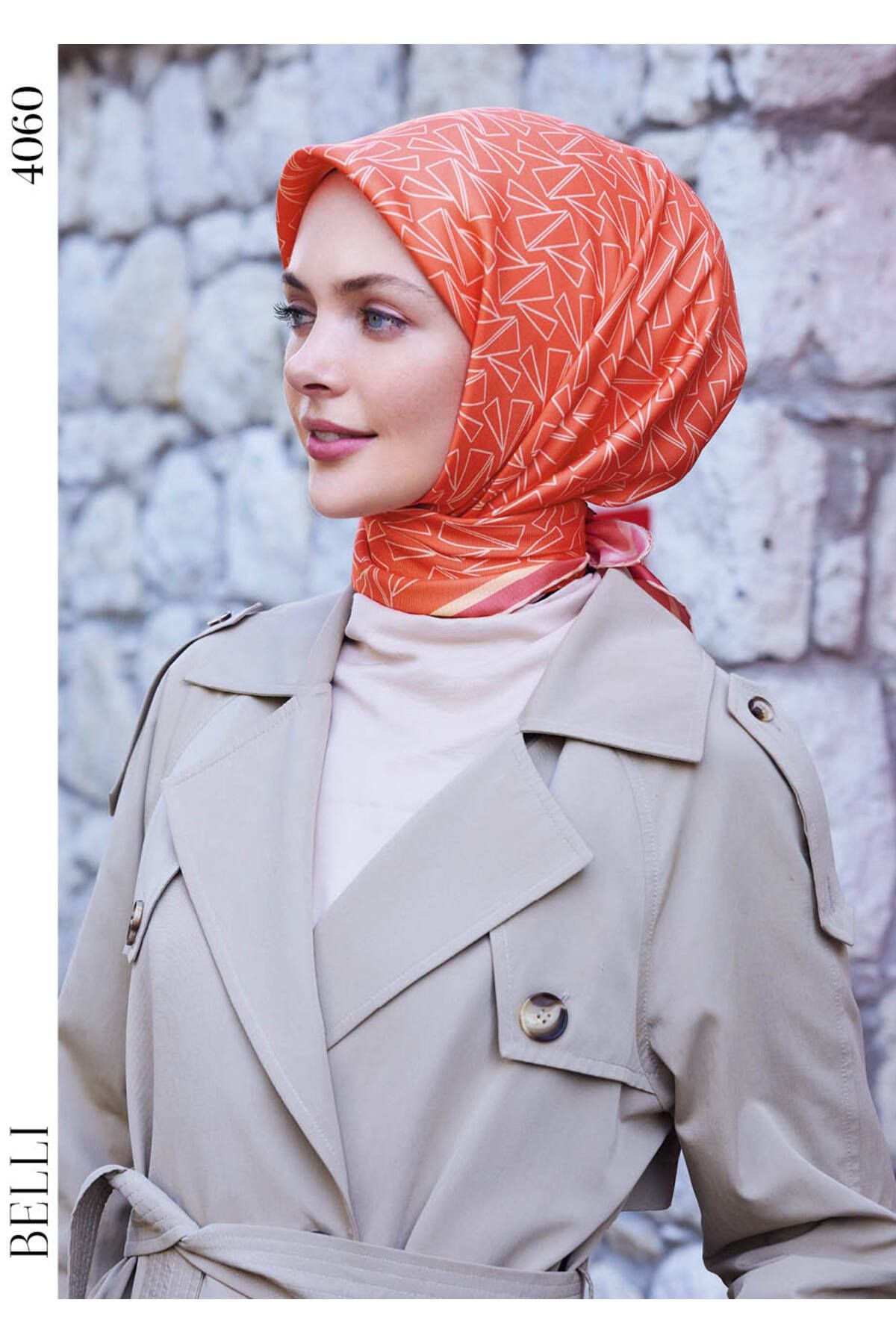 BELLİ Luxury Twill İpek Eşarp | 4060