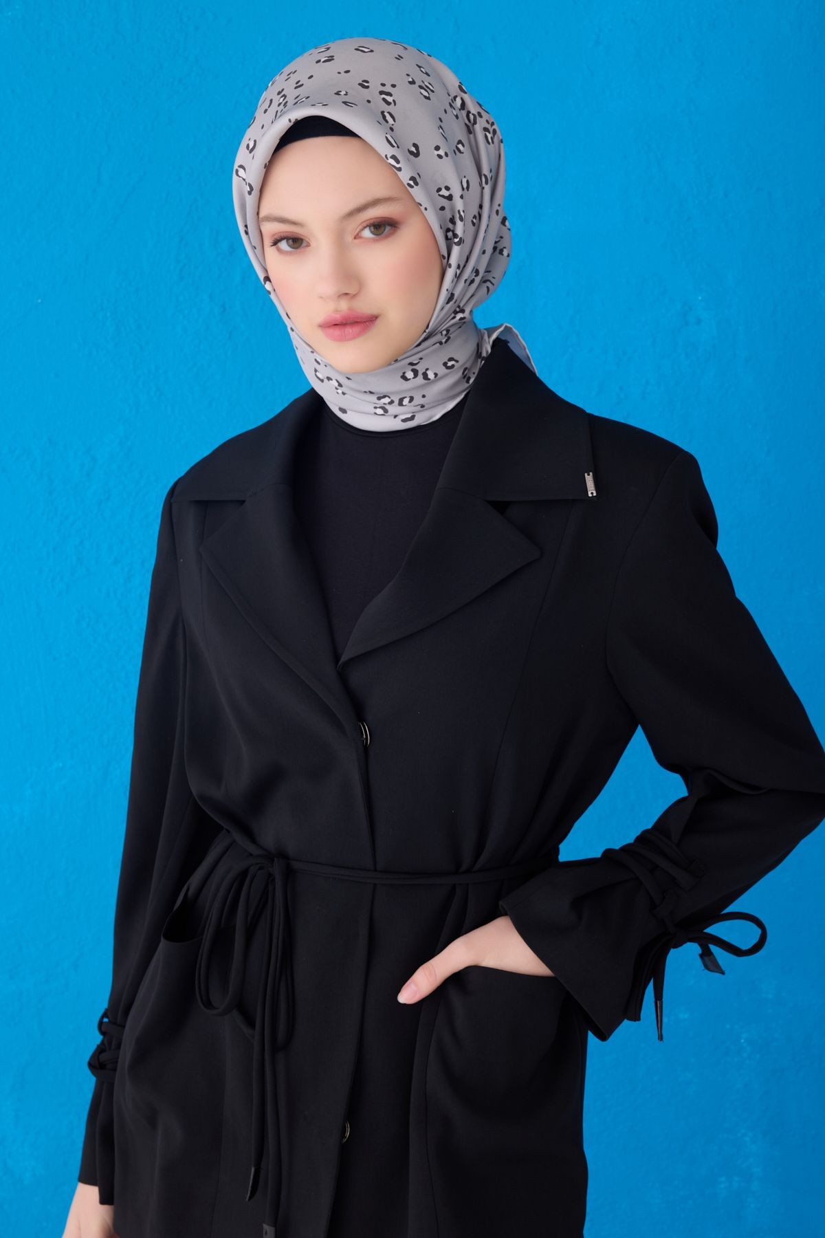 BELLİ SAF İPEK EŞARP 4126D (TWİLL)-30
