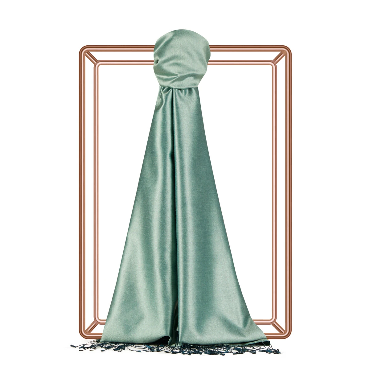 0927 Çift Taraflı İpek Şal - VERDE main variant image