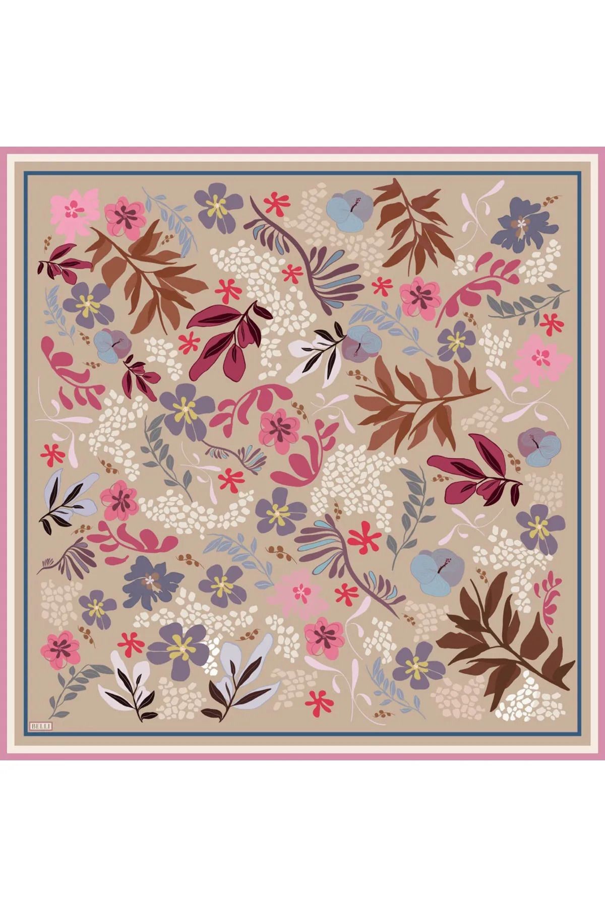 BELLİ Luxury Twill İpek Eşarp | 4043