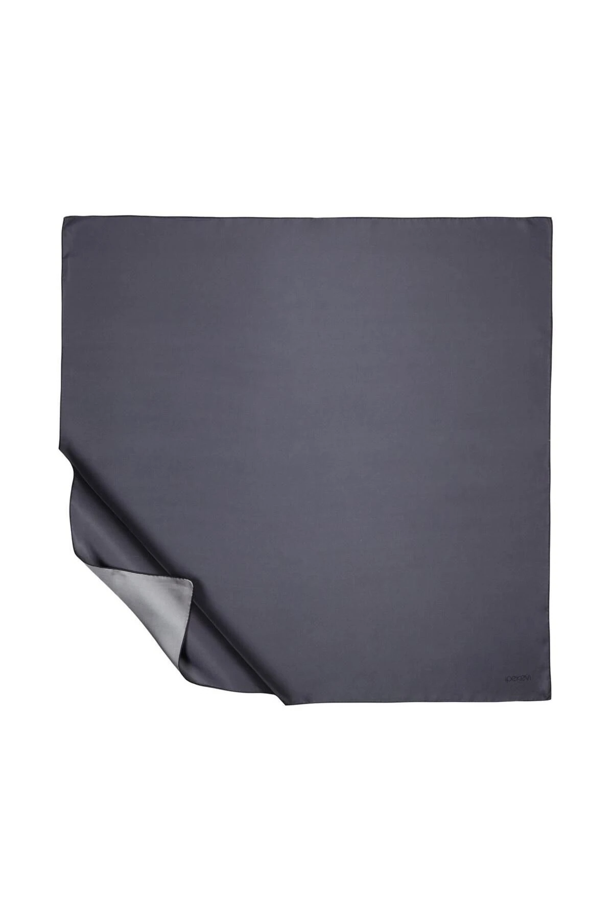 Düz Twill Ipek Eşarp - ANTRASİT image