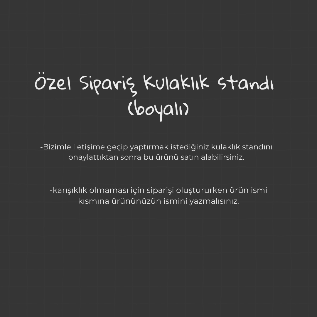 Özel Sipariş Kulaklık Standı