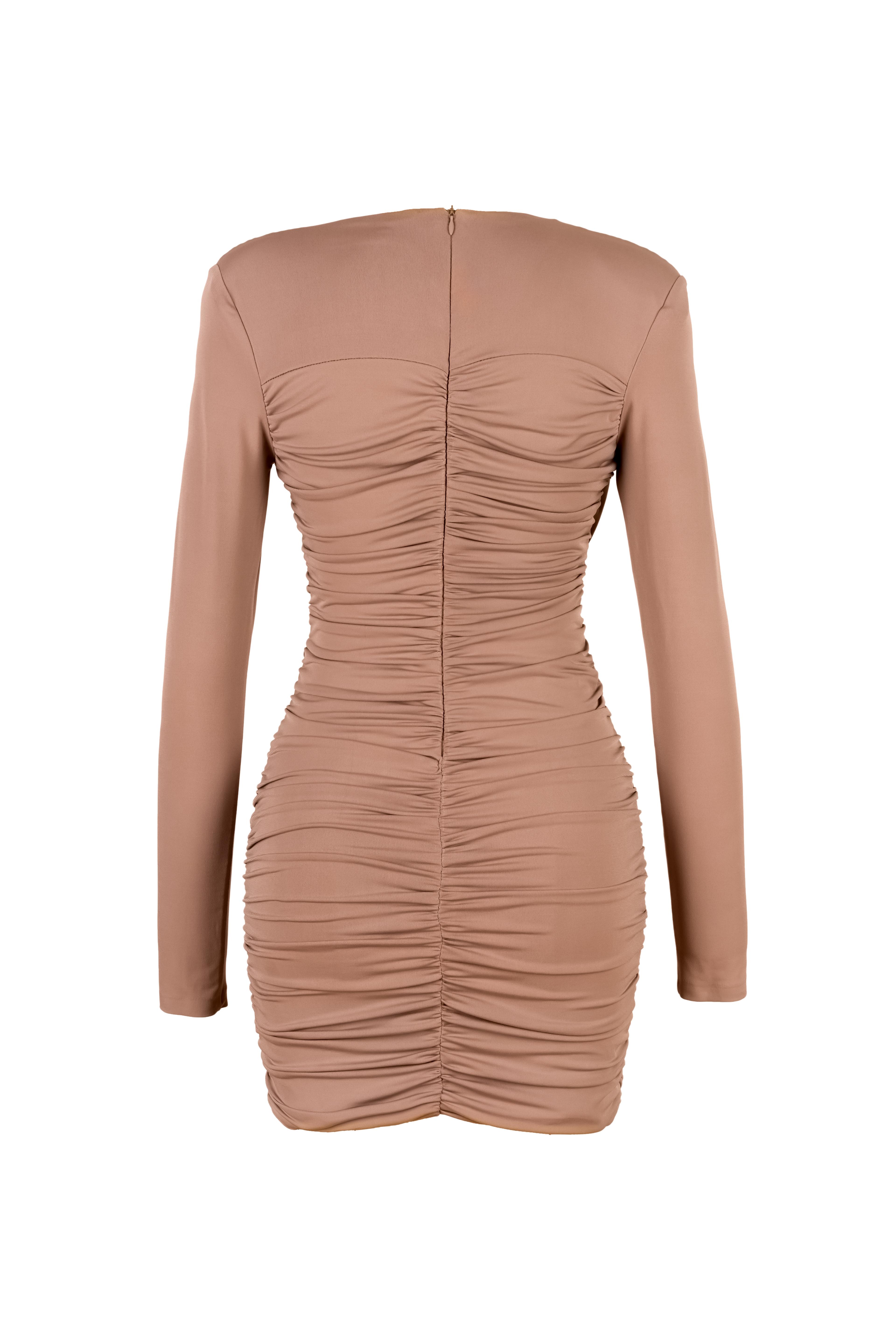 Eleni Vizon Drape Elbise
