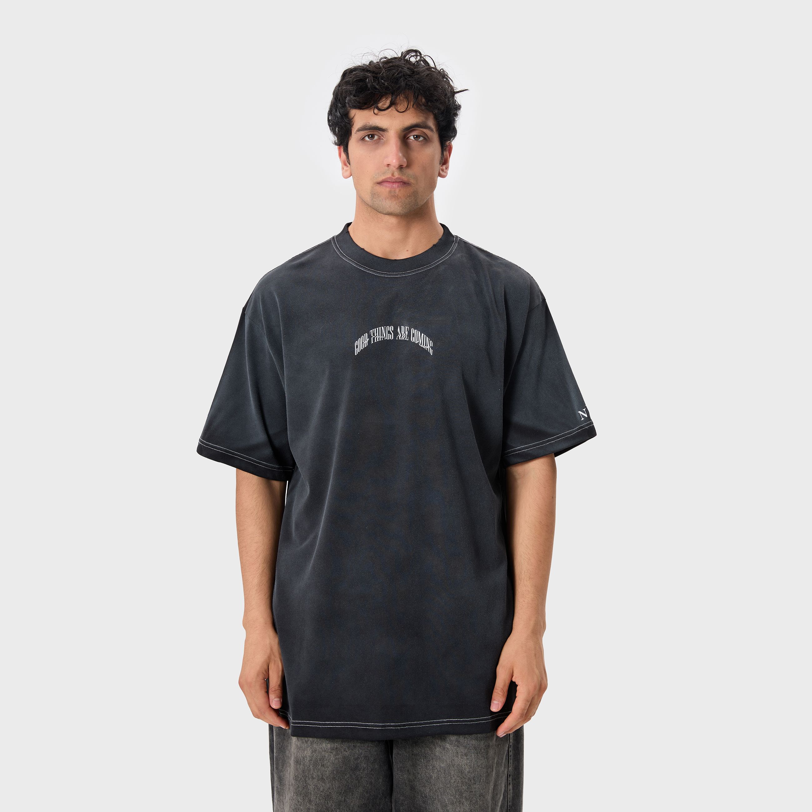 BLC WASHED TSHIRT 001 - Black