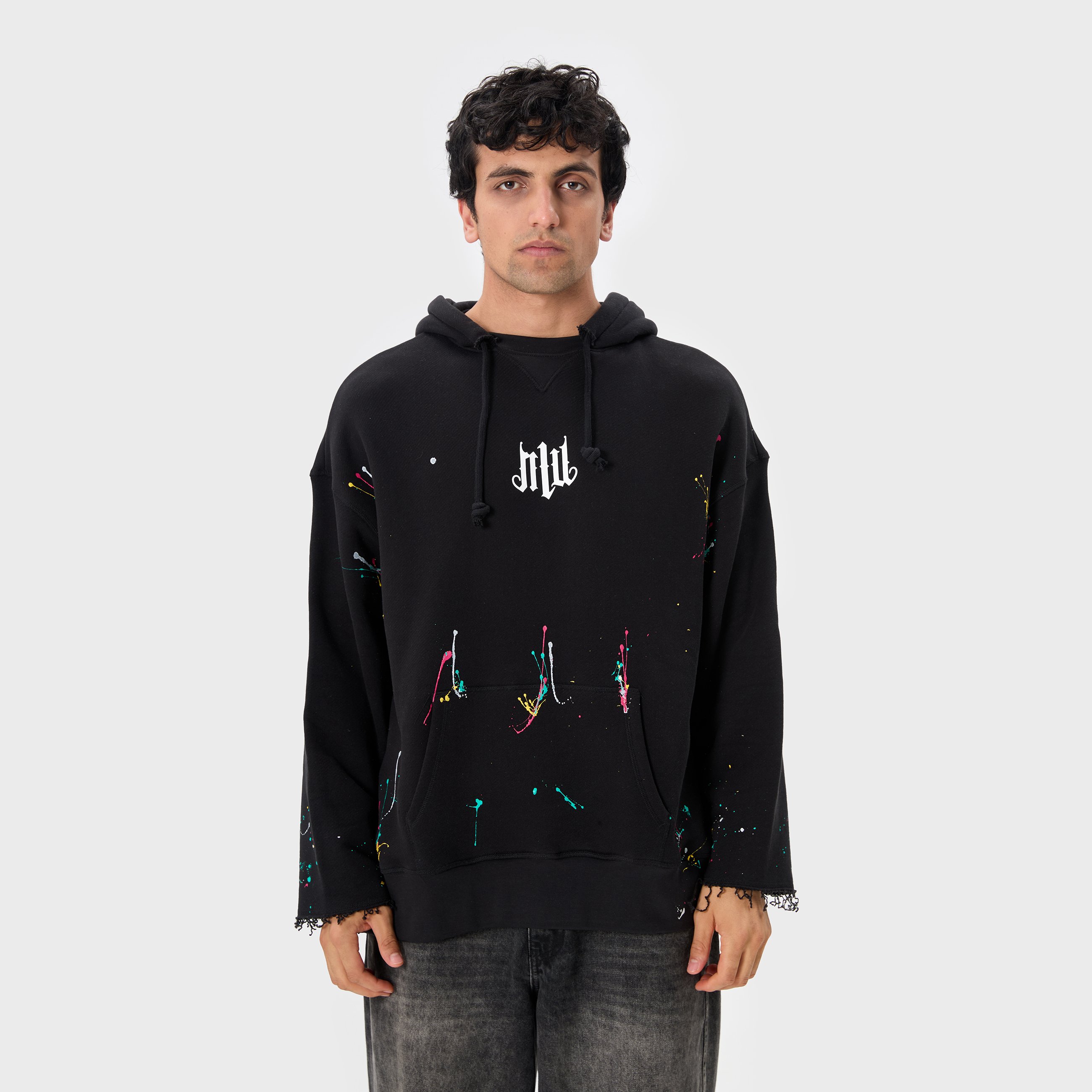 BLC SPLASHY HOODIE - Black