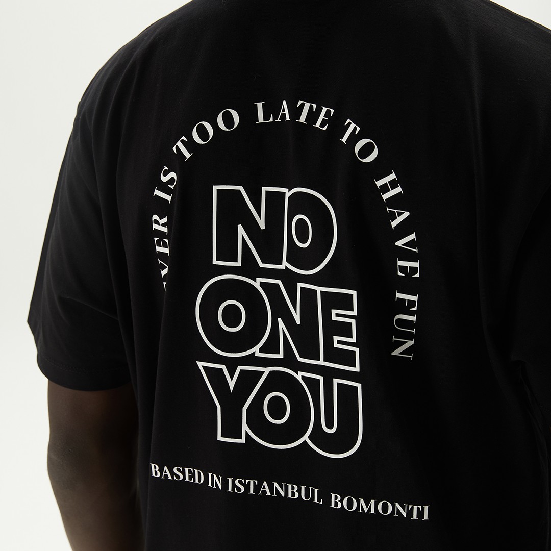 NO ONE YOU, Bomonti Sırt Baskılı Tshirt N1Y-010-2