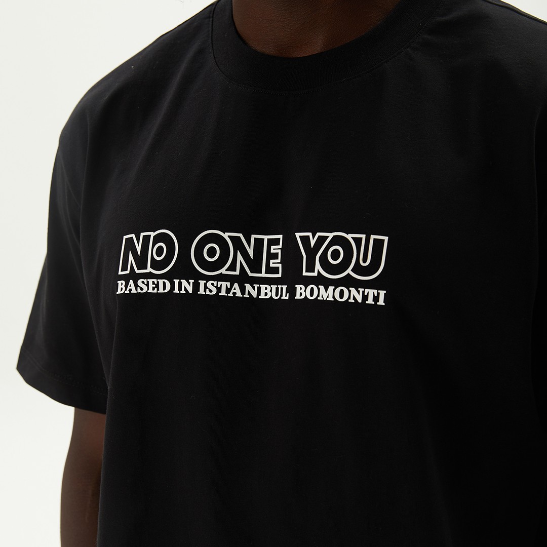 NO ONE YOU, Unisex Bomonti Baskılı Tshirt N1Y-010-1