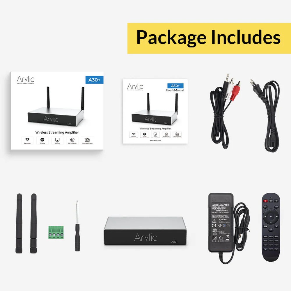 Arylic A30+ 30W x 2 WiFi Mini Stereo Amplifikatör