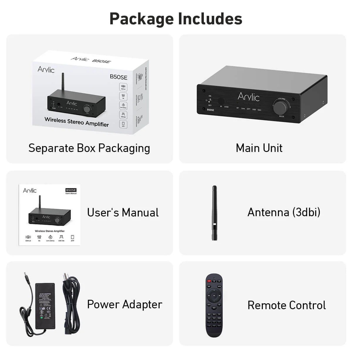 Arylic B50 SE Bluetooth Stereo Amplifikatör