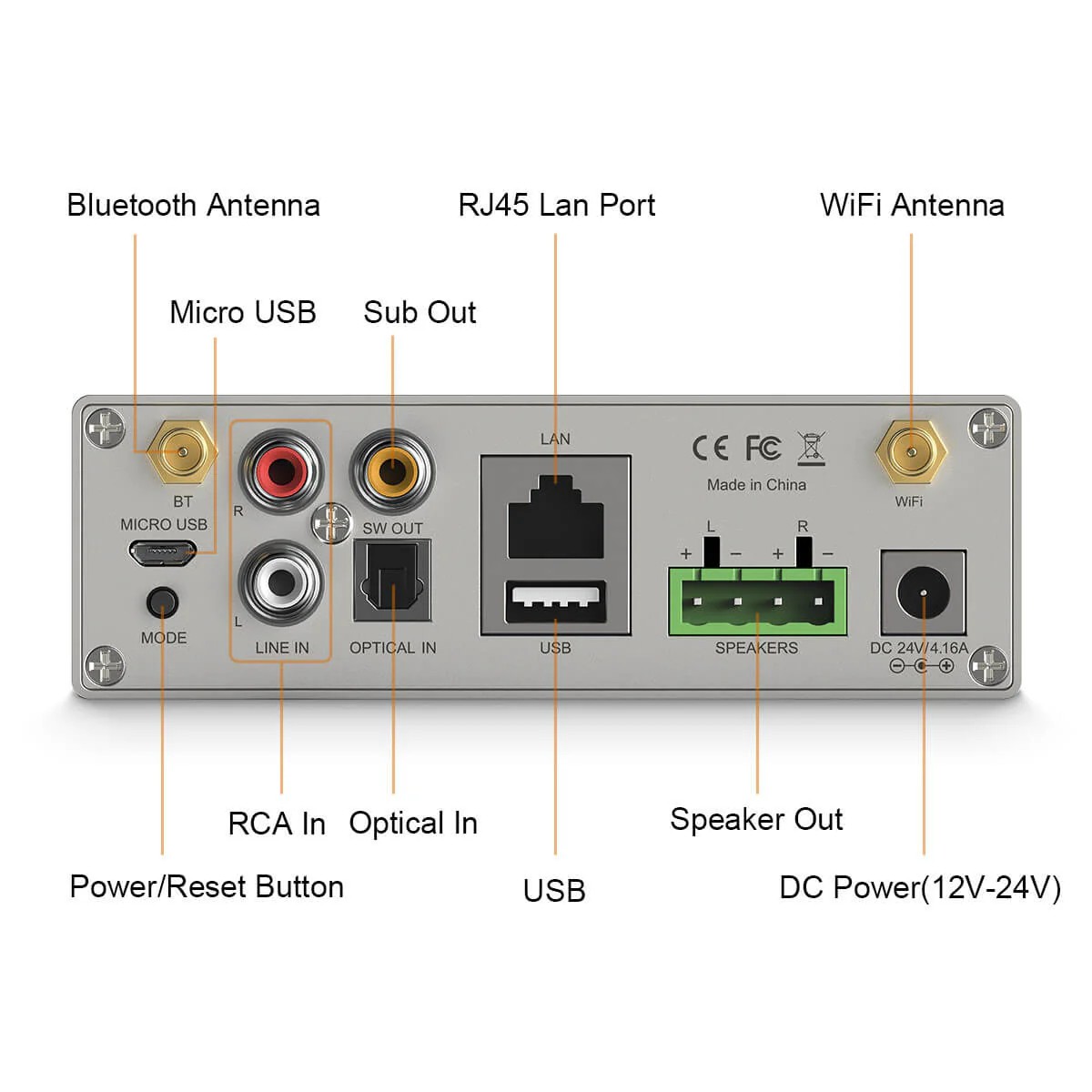 Arylic A50+ 50W x 2 Akışlı Amplifikatör