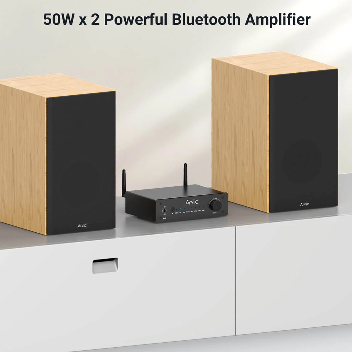 Arylic B50 2xBluetooth Stereo Amplifikatör Ses Vericili