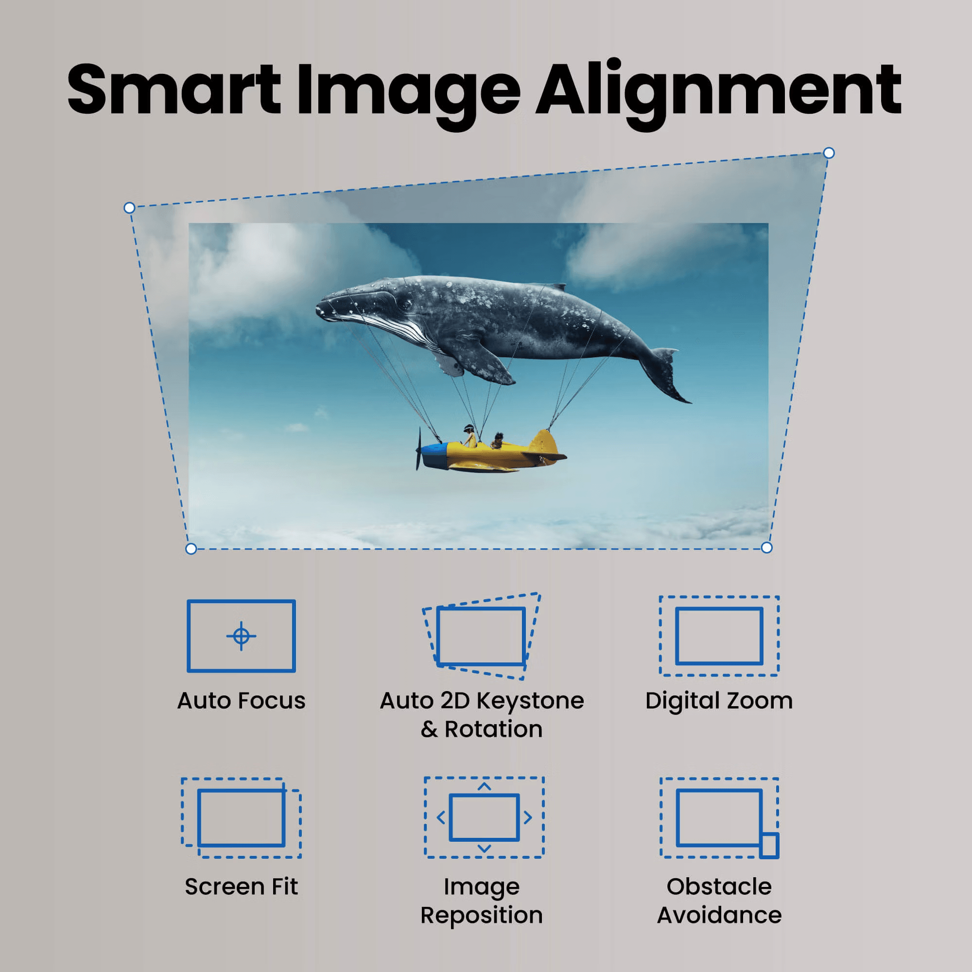 Benq GP520 2600 Lümen 4K HDR Android Lazer Projeksiyon