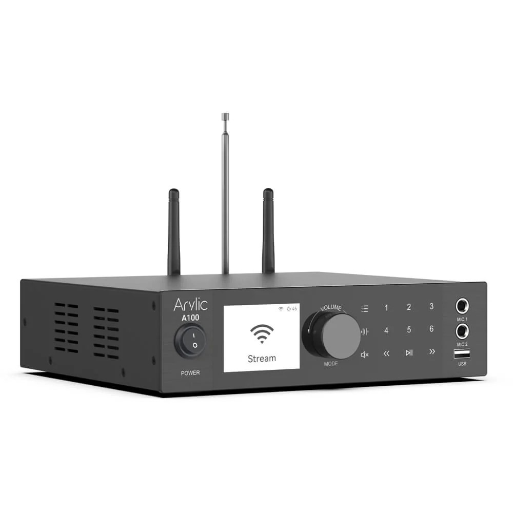 A100 100W x 2 FM radyo alıcılı güç amplifikatörü