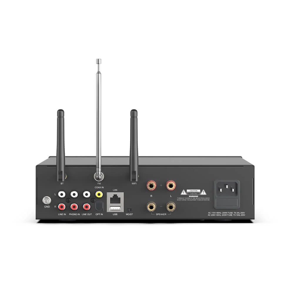 A100 100W x 2 FM radyo alıcılı güç amplifikatörü