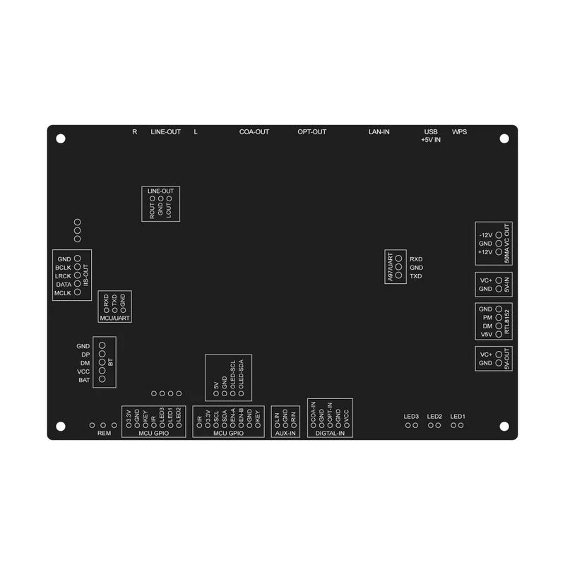 Up2stream HD DAC - Airplay 2 Yüksek Çözünürlüklü Kablosuz aptx HD Ses Aktarıcı Kart (Amp Yok)