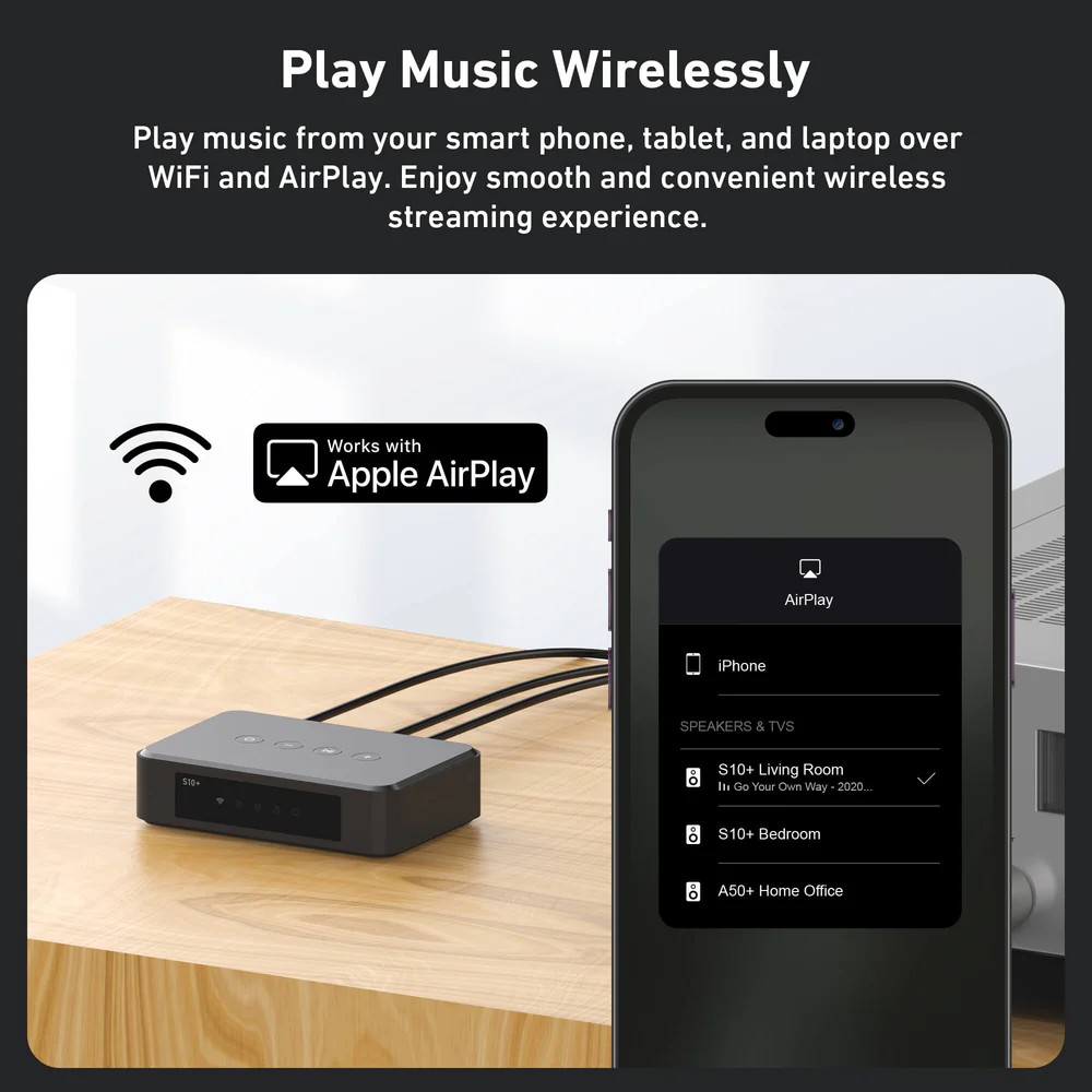 Arylic S10+ Kablosuz Müzik Aktarıcı - Streamer