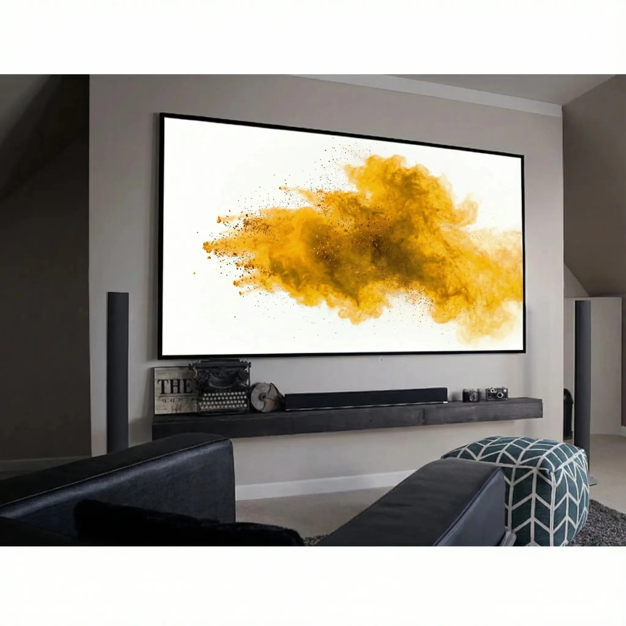 Proscreen Proscreen Pro Serisi 332x187 Soft White Fix Frame Perde
