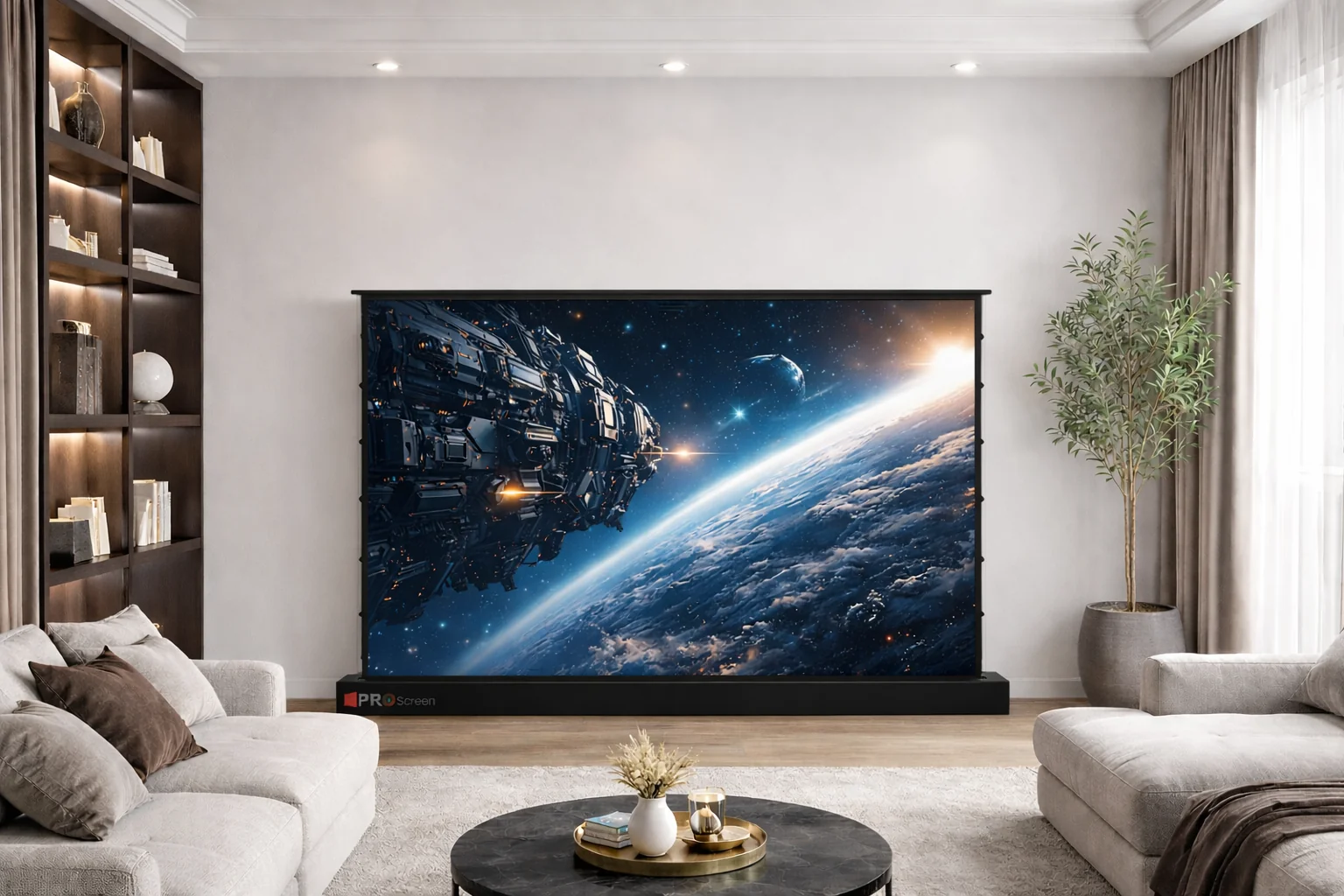 Proscreen Proscreen PRO Serisi 260x180 Beyaz - Yerden Açılan - Floor Rising ...