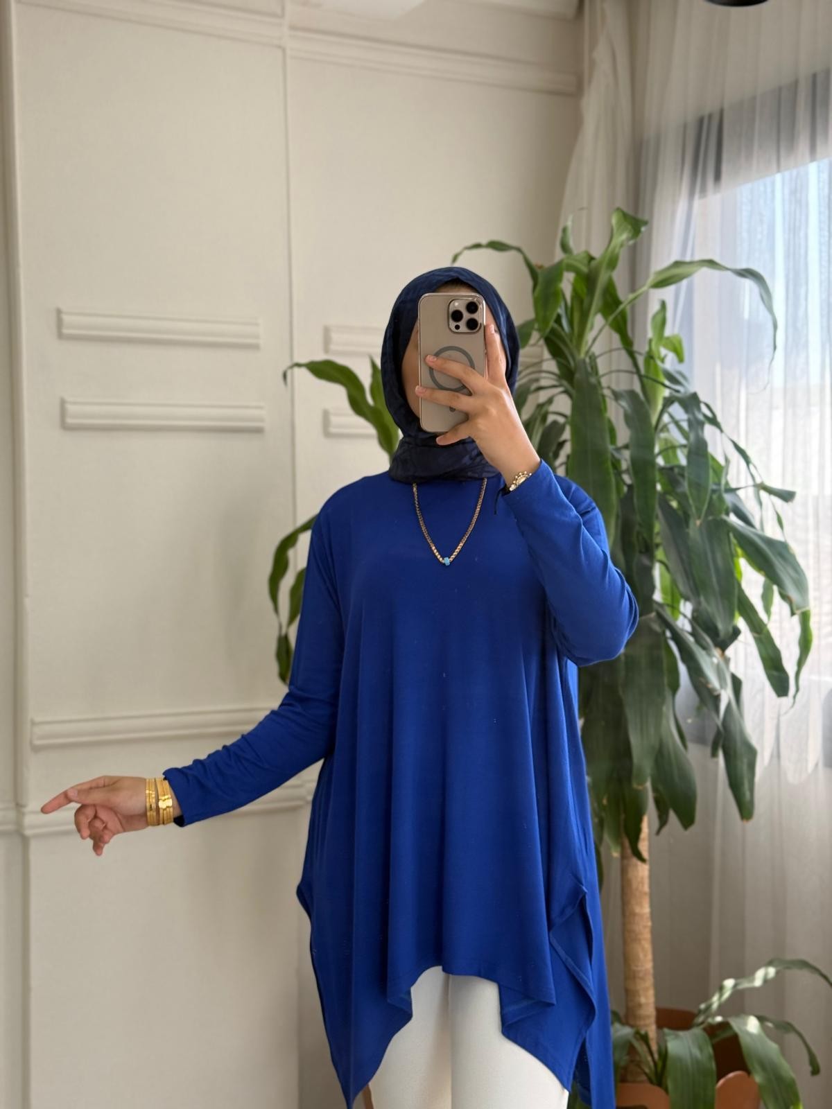 Tesettür Tunik | Asimetrik | EMS