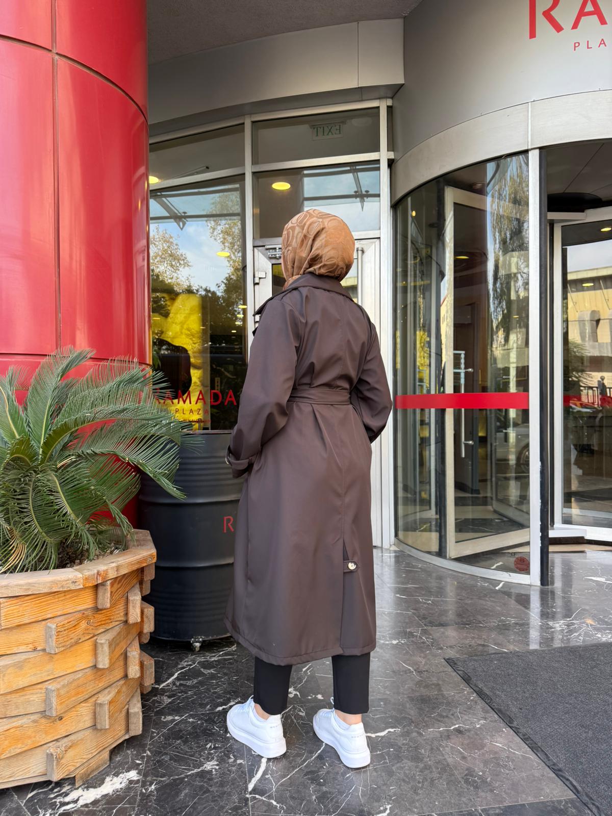 Tesettür Trençkot | Kris | EMS